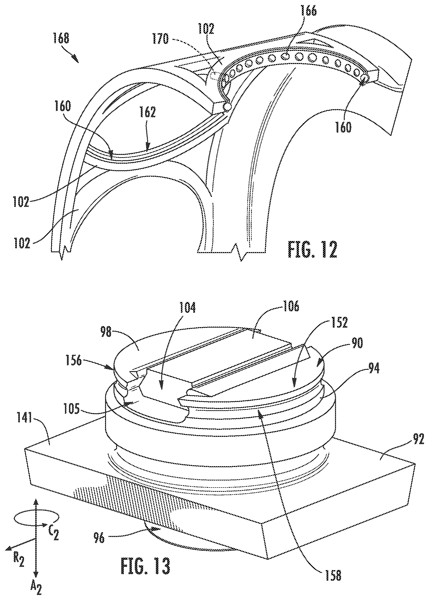 Patent US12134971 Figure 8 – Trunnion retention for a turbine engine