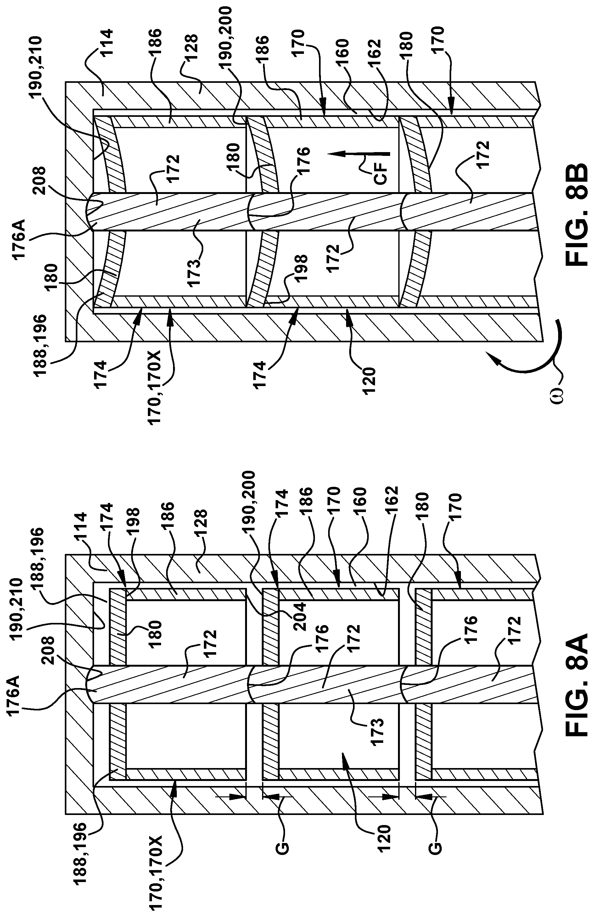 Patent US12134972 Figure 7 – Damper element with spring-suspended bearing member for vibration dampening system for turbine blade