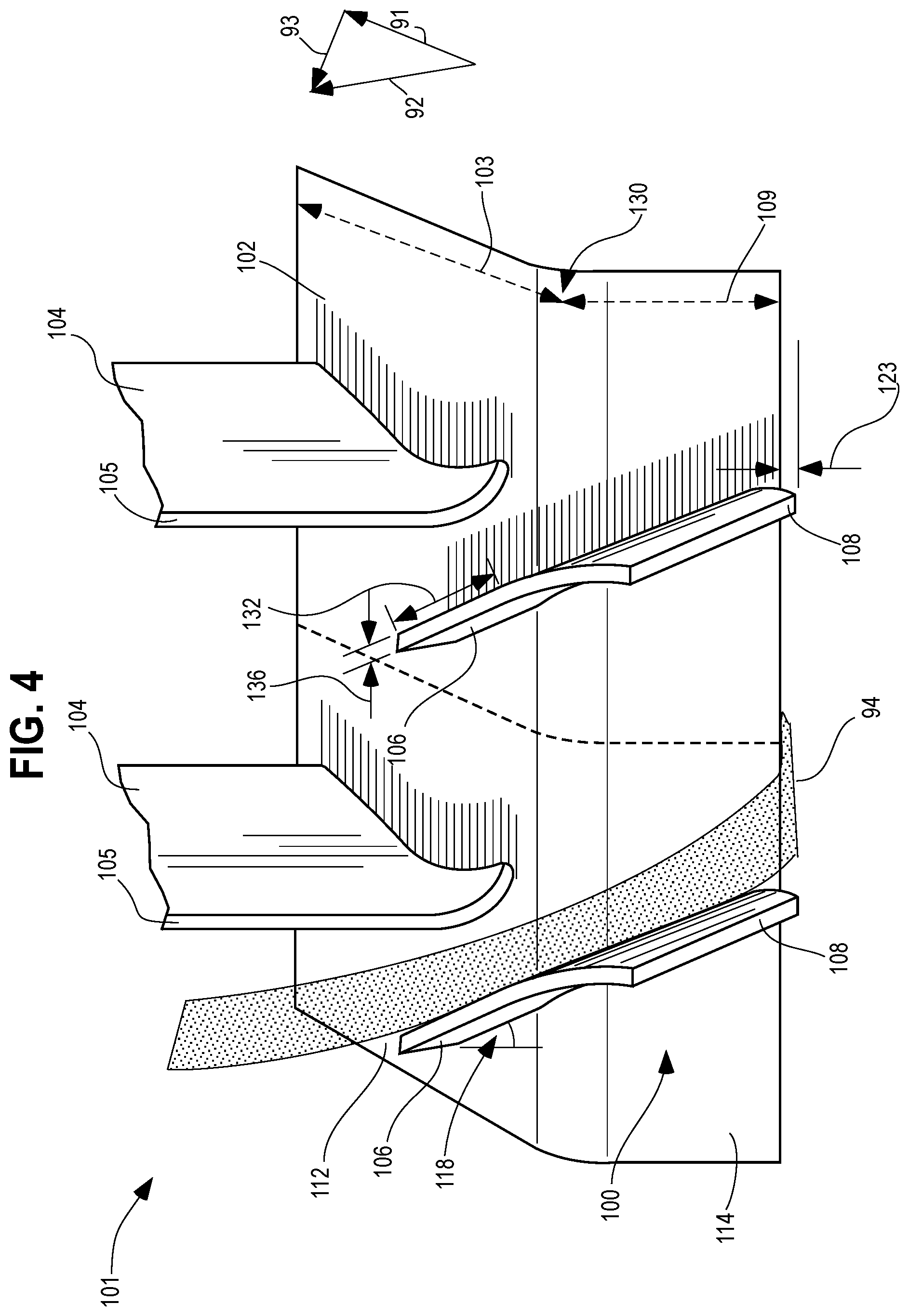 Patent US12134974 Figure 8 – Core air leakage redirection structures for aircraft engines