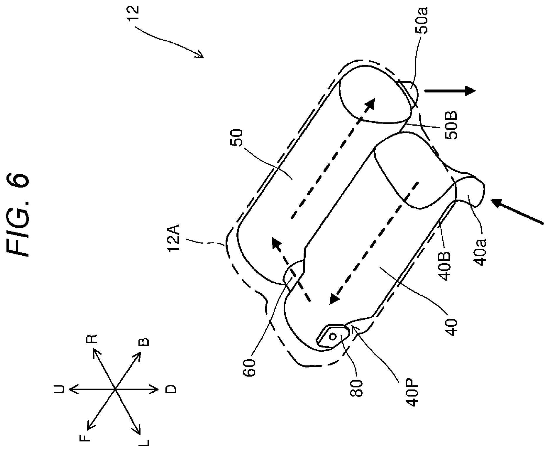 Patent US12134978 Figure 6 – Aftertreatment device and engine