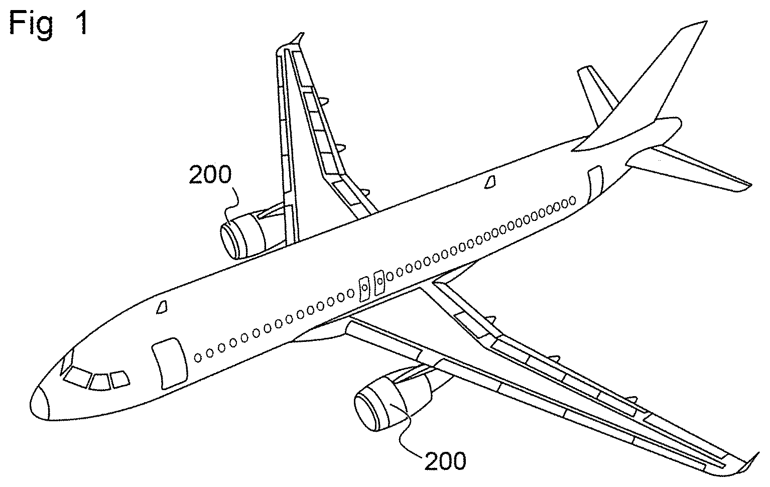 Patent US12134982 — Strip-form acoustic material having an integrated flange, and internal wall of an aircraft air intake made with this material — Figure 1