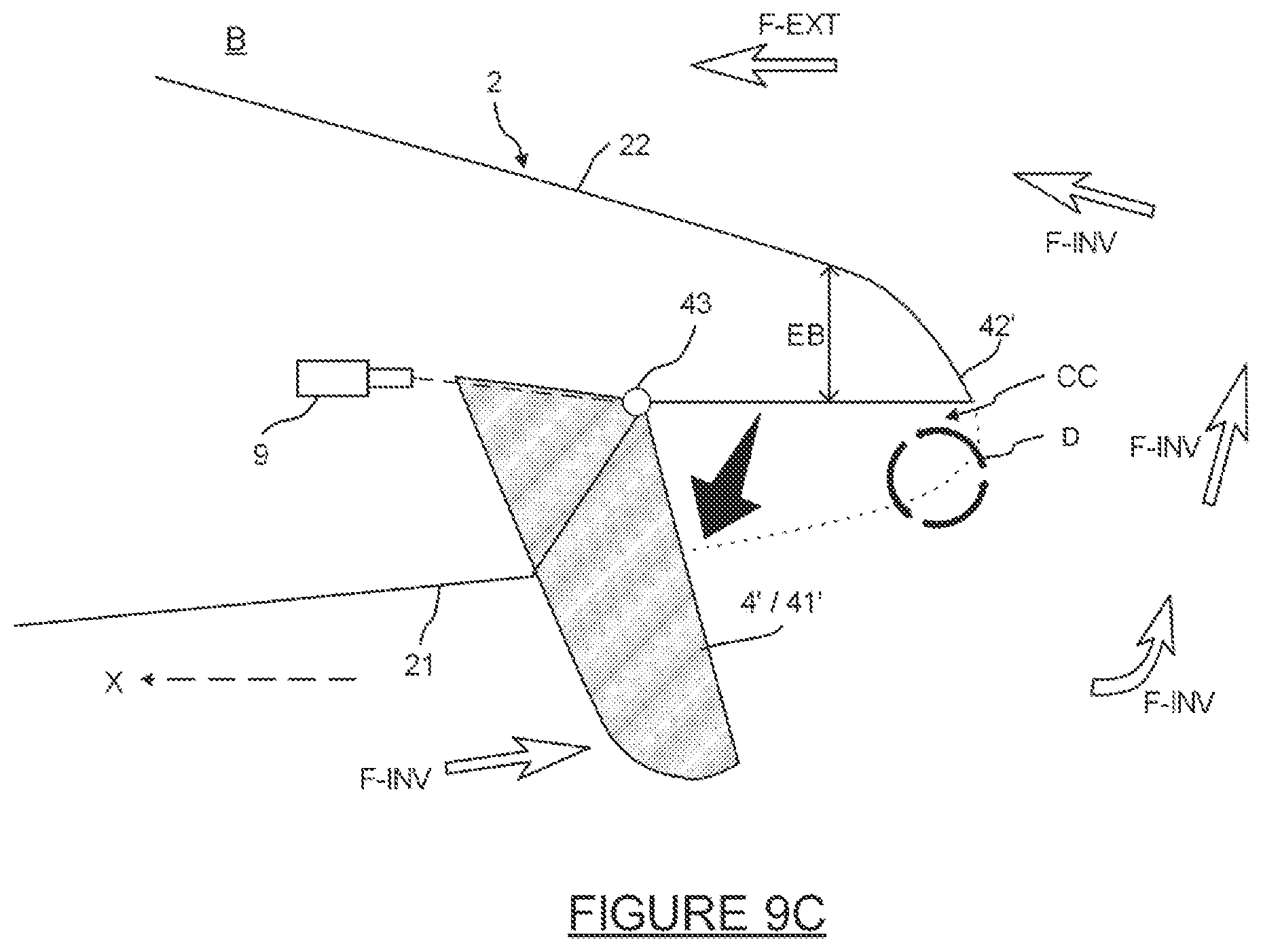 Patent US12134983 Figure 7 – Process for using an air input of a turboreactor nacelle comprising an air input lip which comprises a portion which can be moved to promote a thrust inversion phase