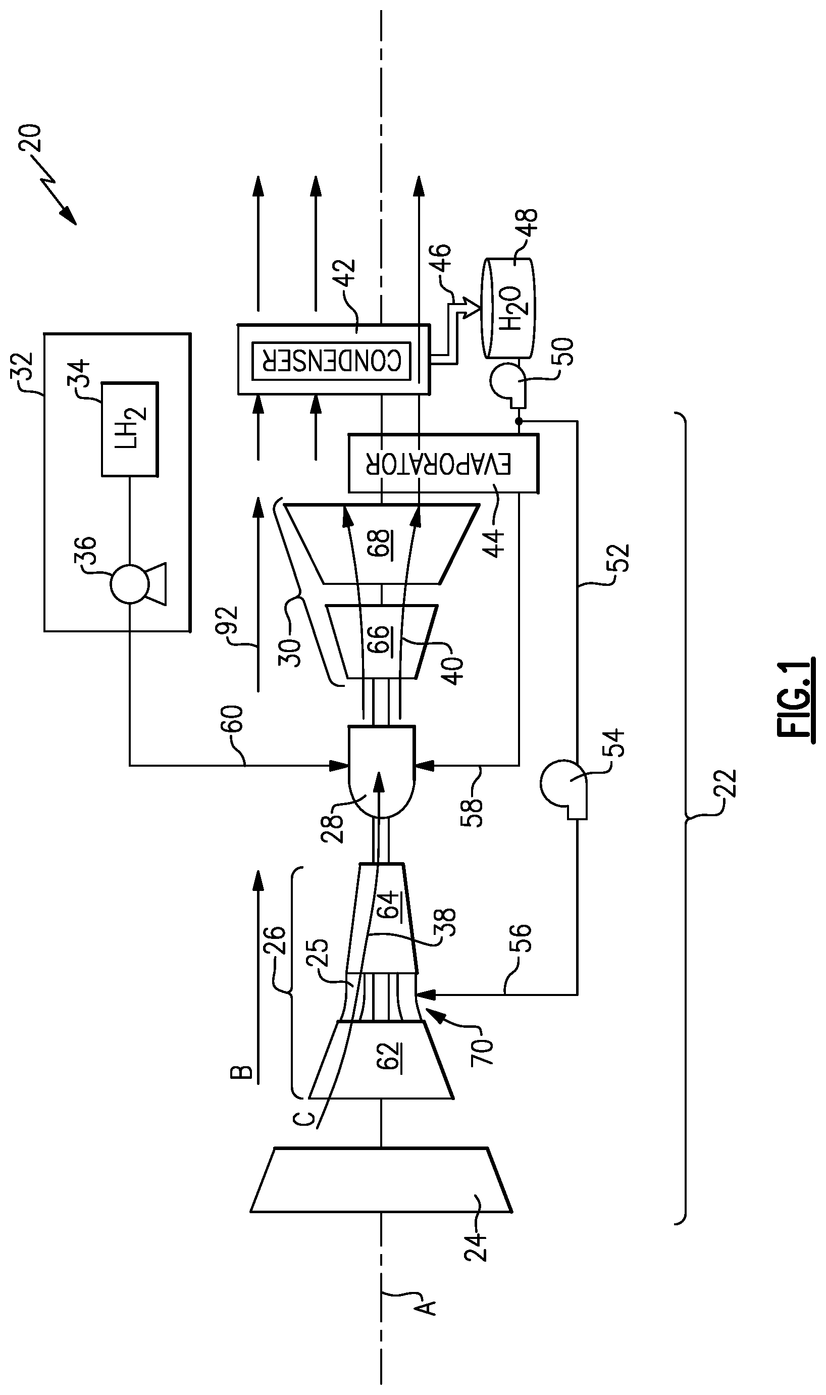 Patent US12134984 Figure 1 – Fluidic compressor inlet guide vanes