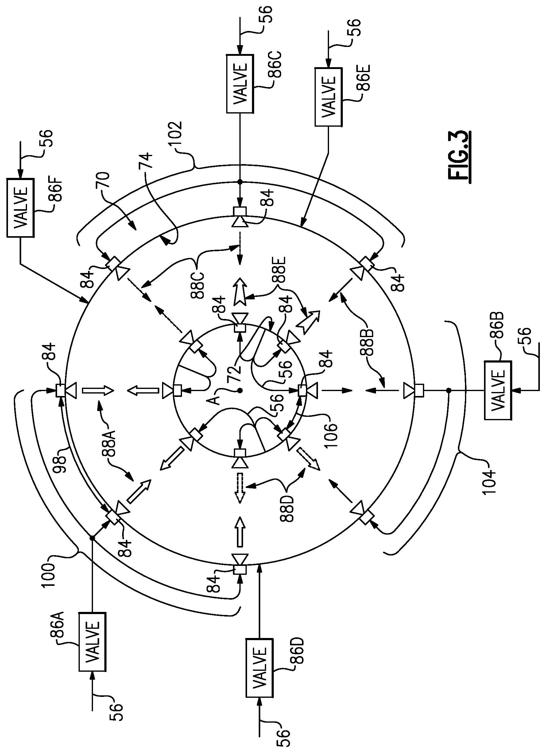 Patent US12134984 Figure 3 – Fluidic compressor inlet guide vanes