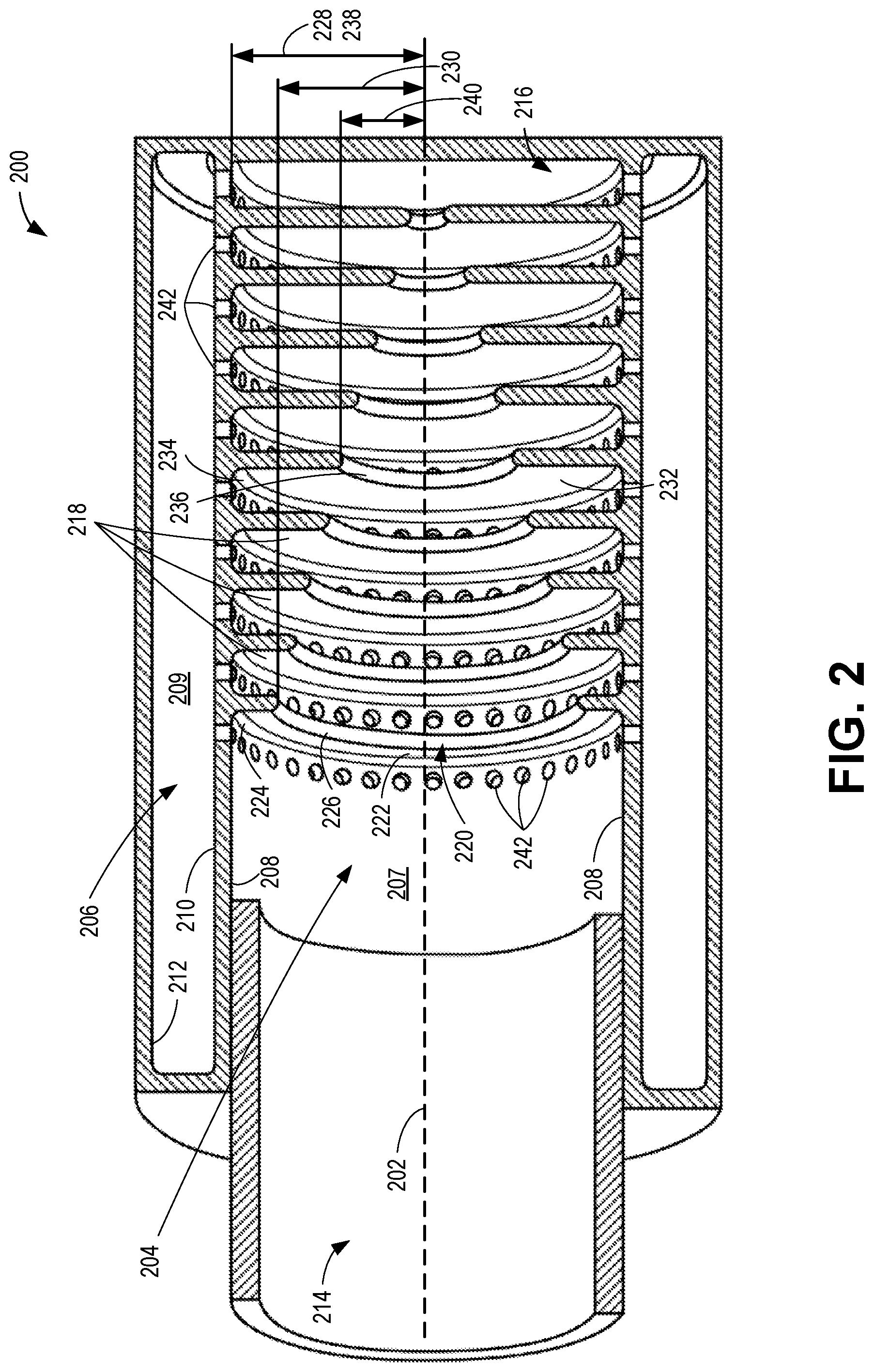 Patent US12134986 Figure 2 – Acoustic damping device