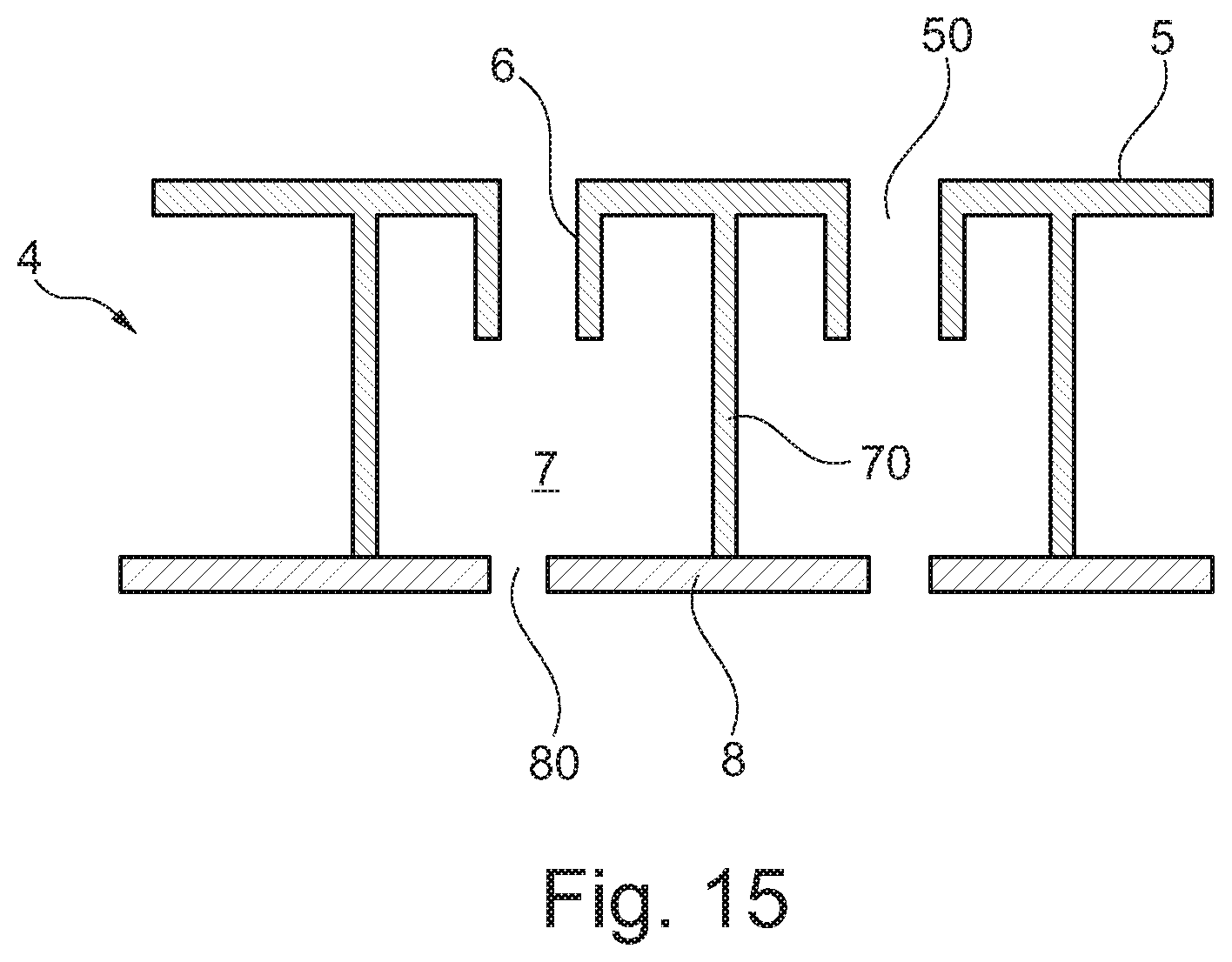 Patent US12134996 Figure 8 – Acoustic liner and gas turbine engine with such acoustic liner