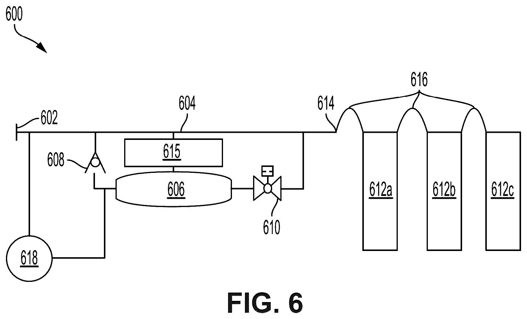 Patent US12134998 Figure 6 – Reserve fuel system for wellsite equipment