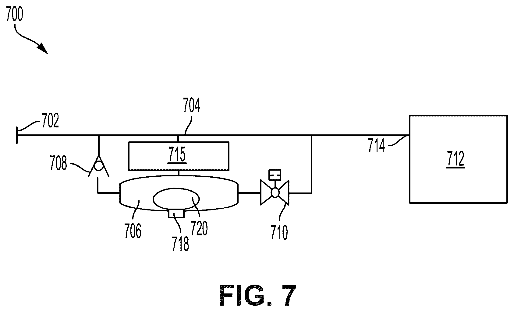Patent US12134998 Figure 7 – Reserve fuel system for wellsite equipment