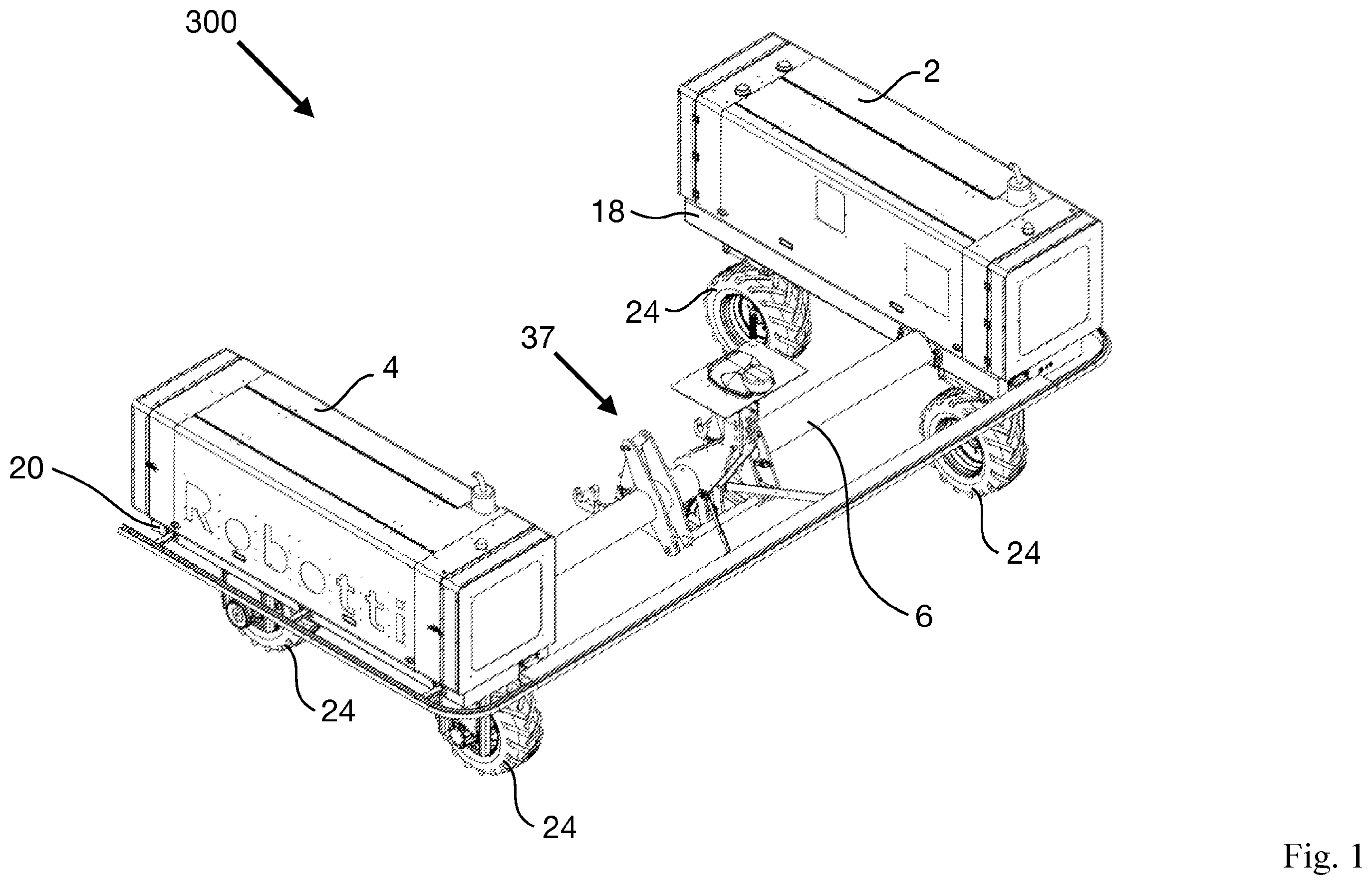 Patent US12137623 Figure 1 – Agricultural work vehicle