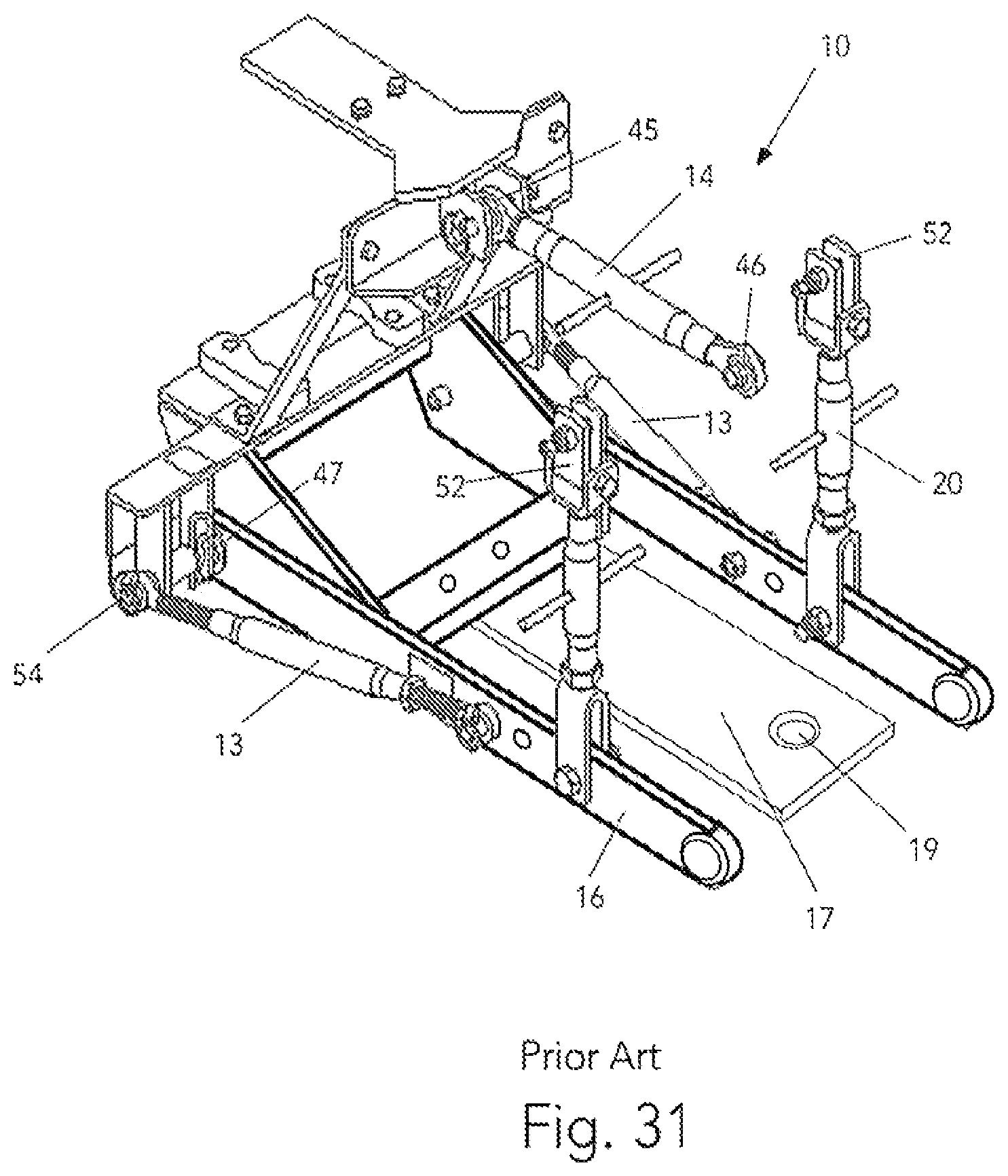 Patent US12137626 Figure 20 – Three-point hitch with attachable implement-actuators