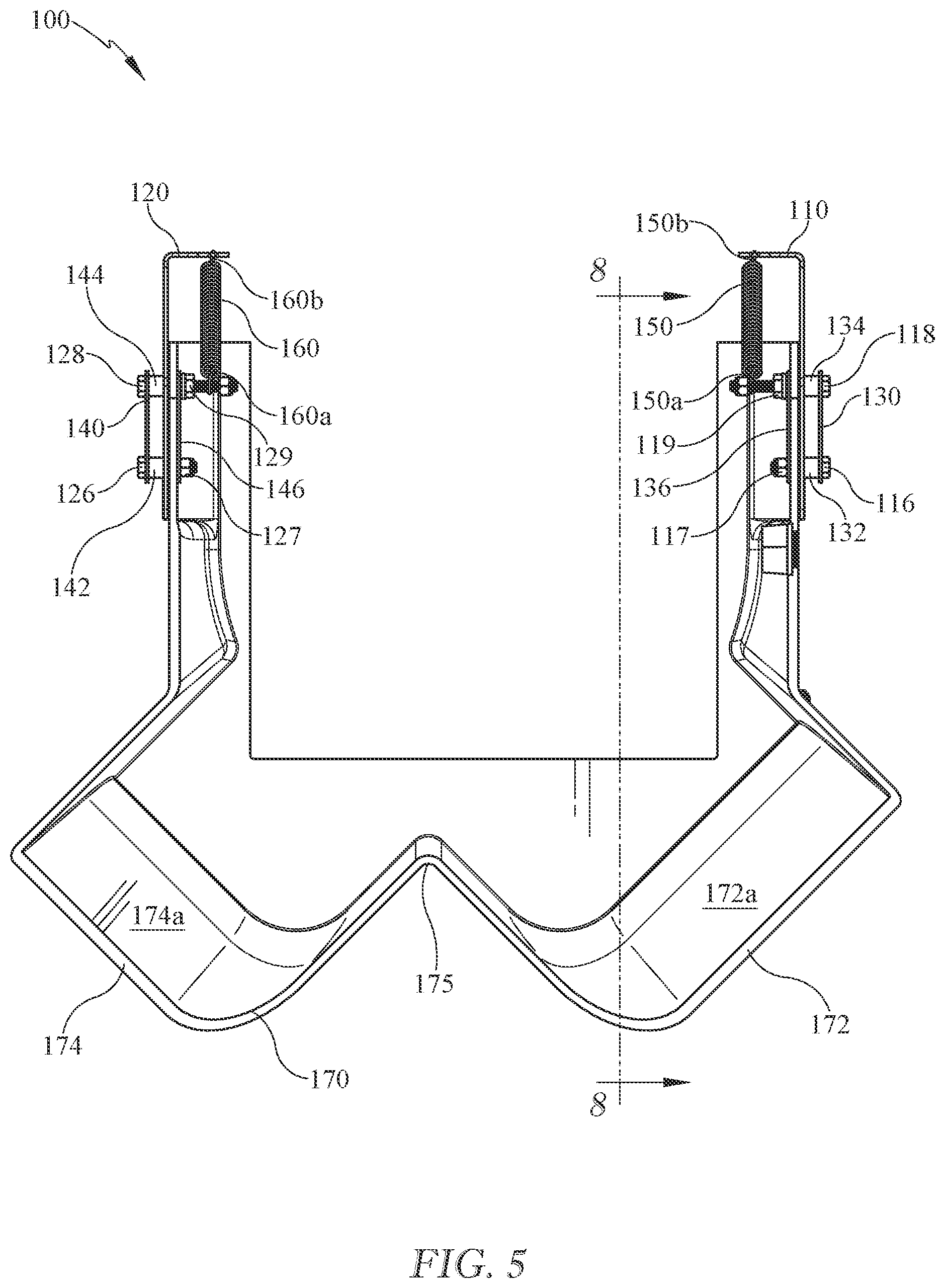 Patent US12137627 Figure 6 – Adjustable deflector assembly for a broadcast spreader