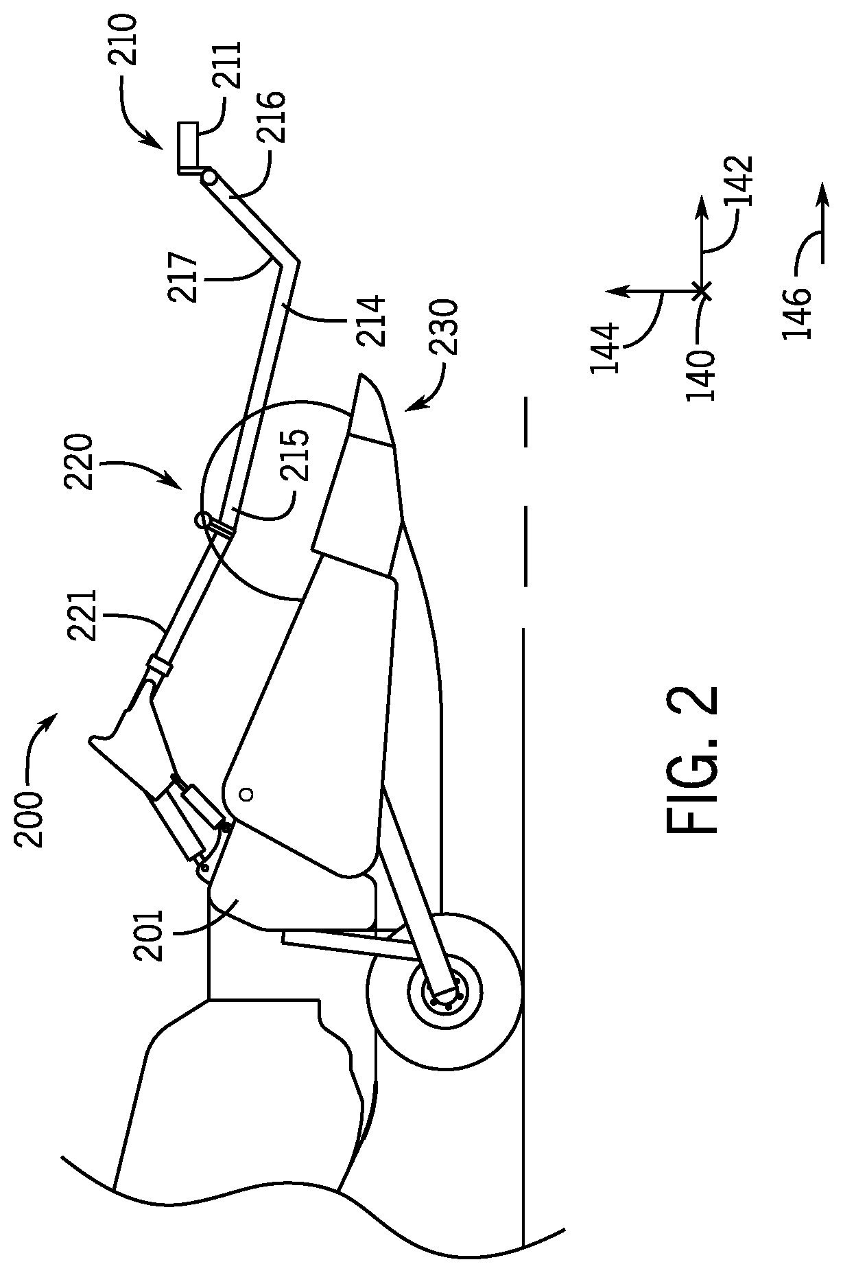 Patent US12137630 Figure 2 – Sensor assembly for an agricultural header