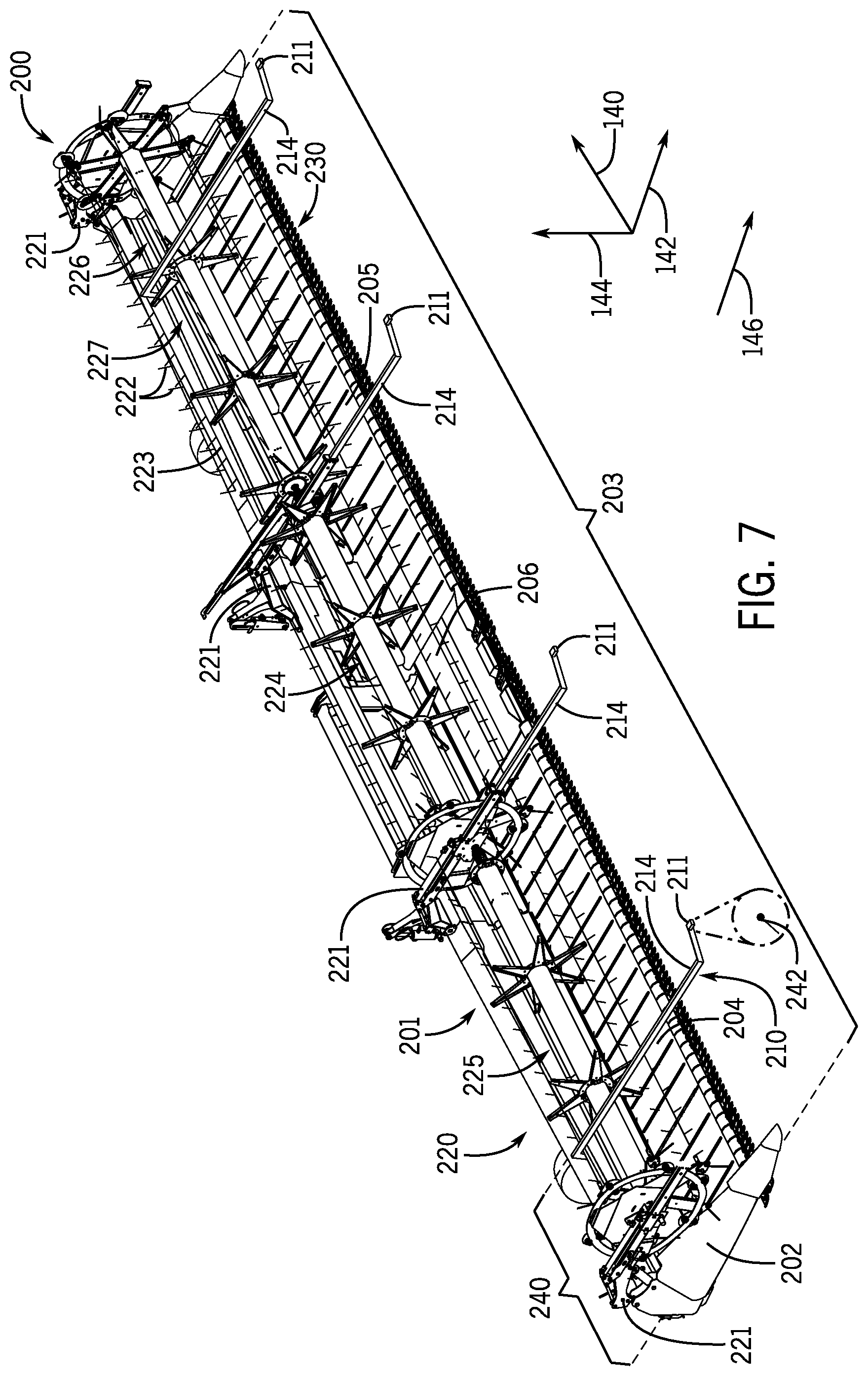 Patent US12137630 Figure 5 – Sensor assembly for an agricultural header