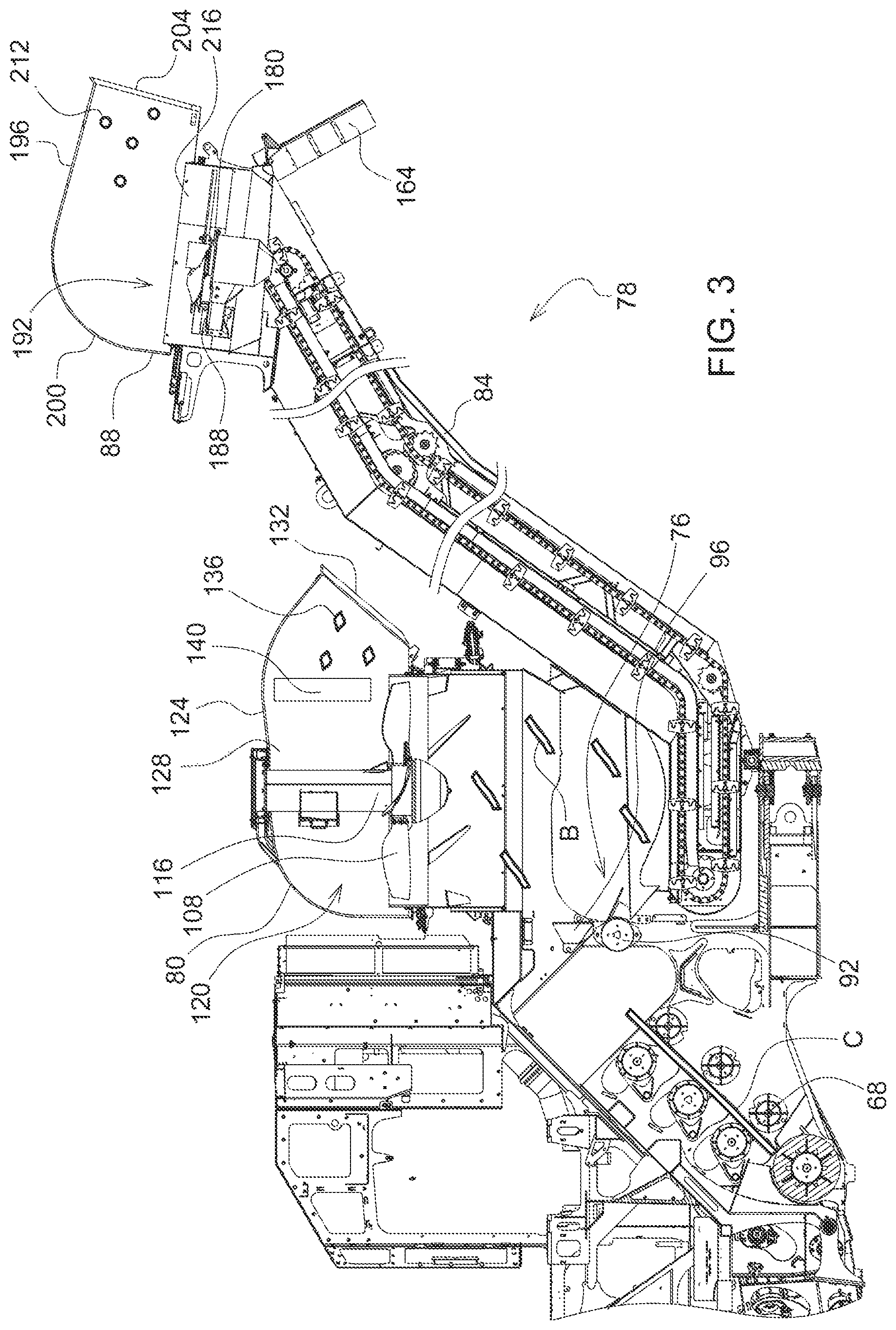 Patent US12137631 Figure 3 – Residue management control system for harvester