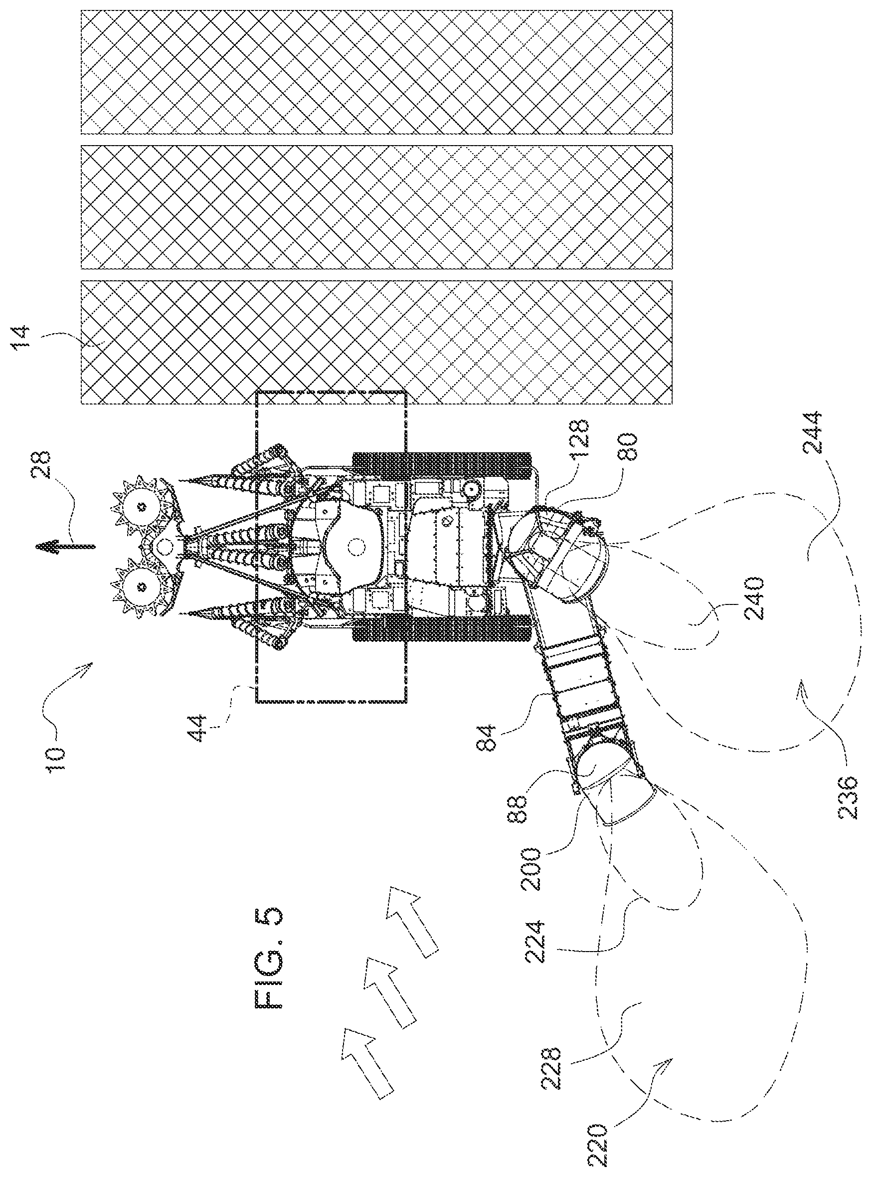 Patent US12137631 Figure 5 – Residue management control system for harvester