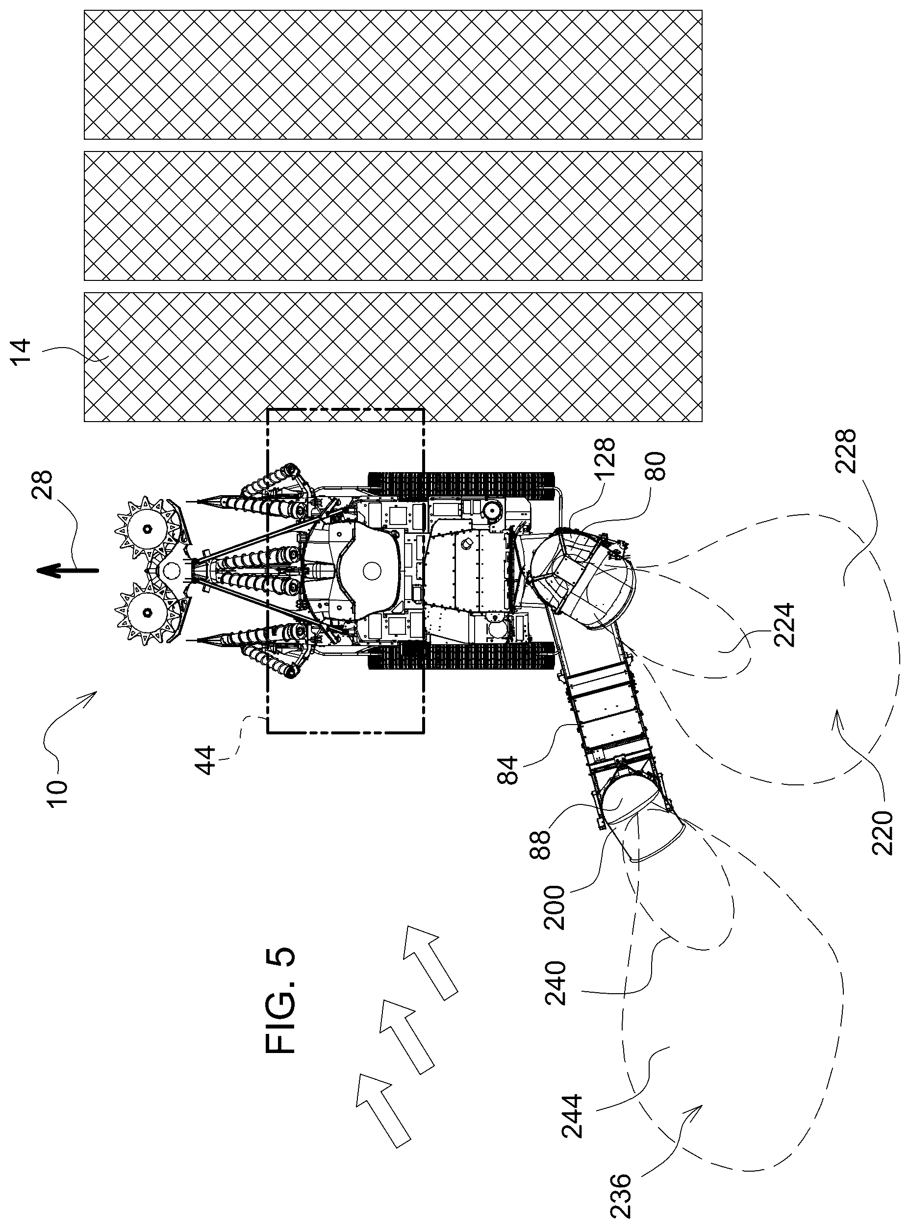 Patent US12137632 Figure 5 – Residue management control system for harvester