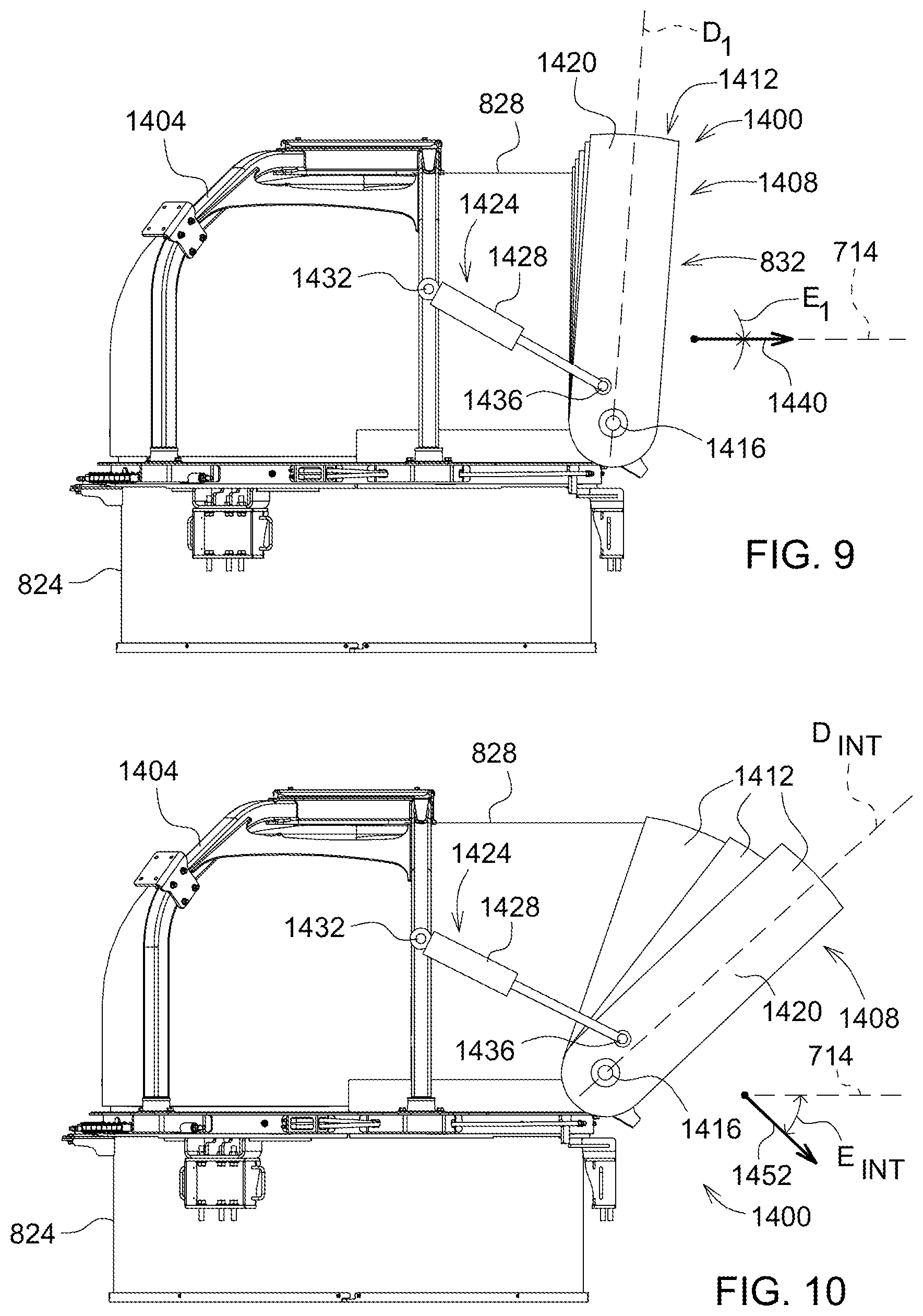 Patent US12137632 Figure 9 – Residue management control system for harvester