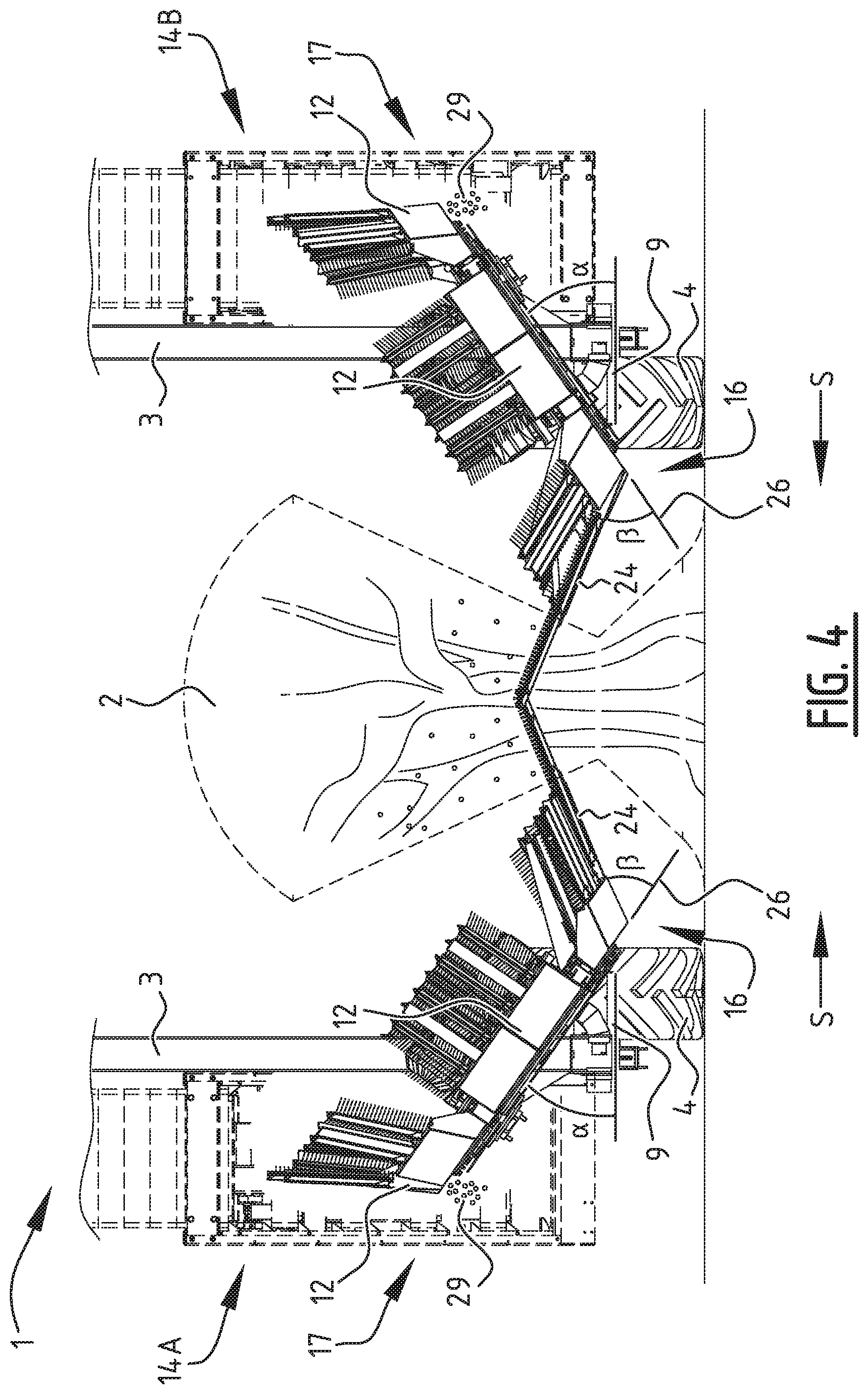 Patent US12137633 Figure 4 – Harvesting device and method for harvesting fruit hanging from a plant