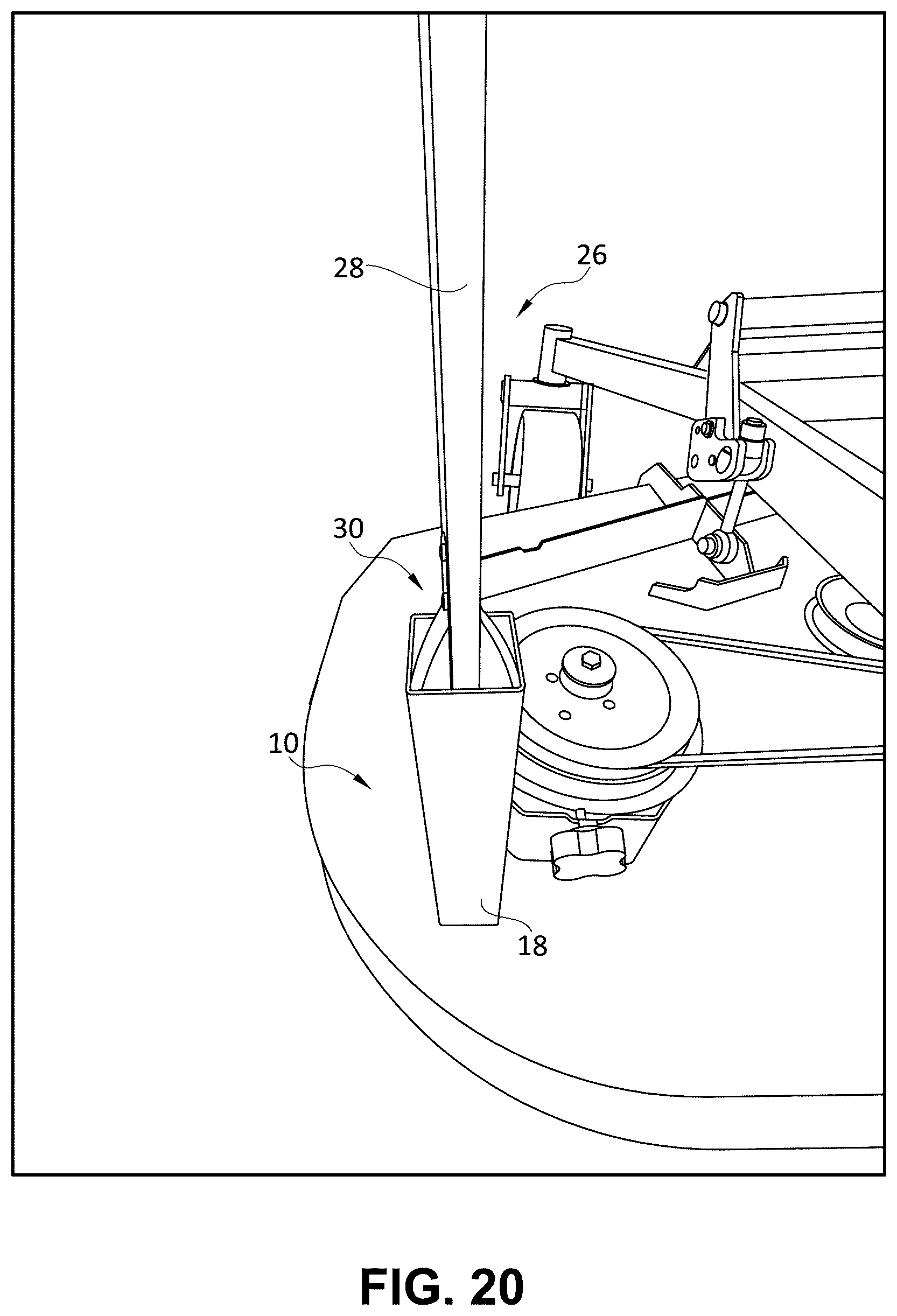 Patent US12137635 Figure 20 – Lawnmower tool receiver apparatus and methods