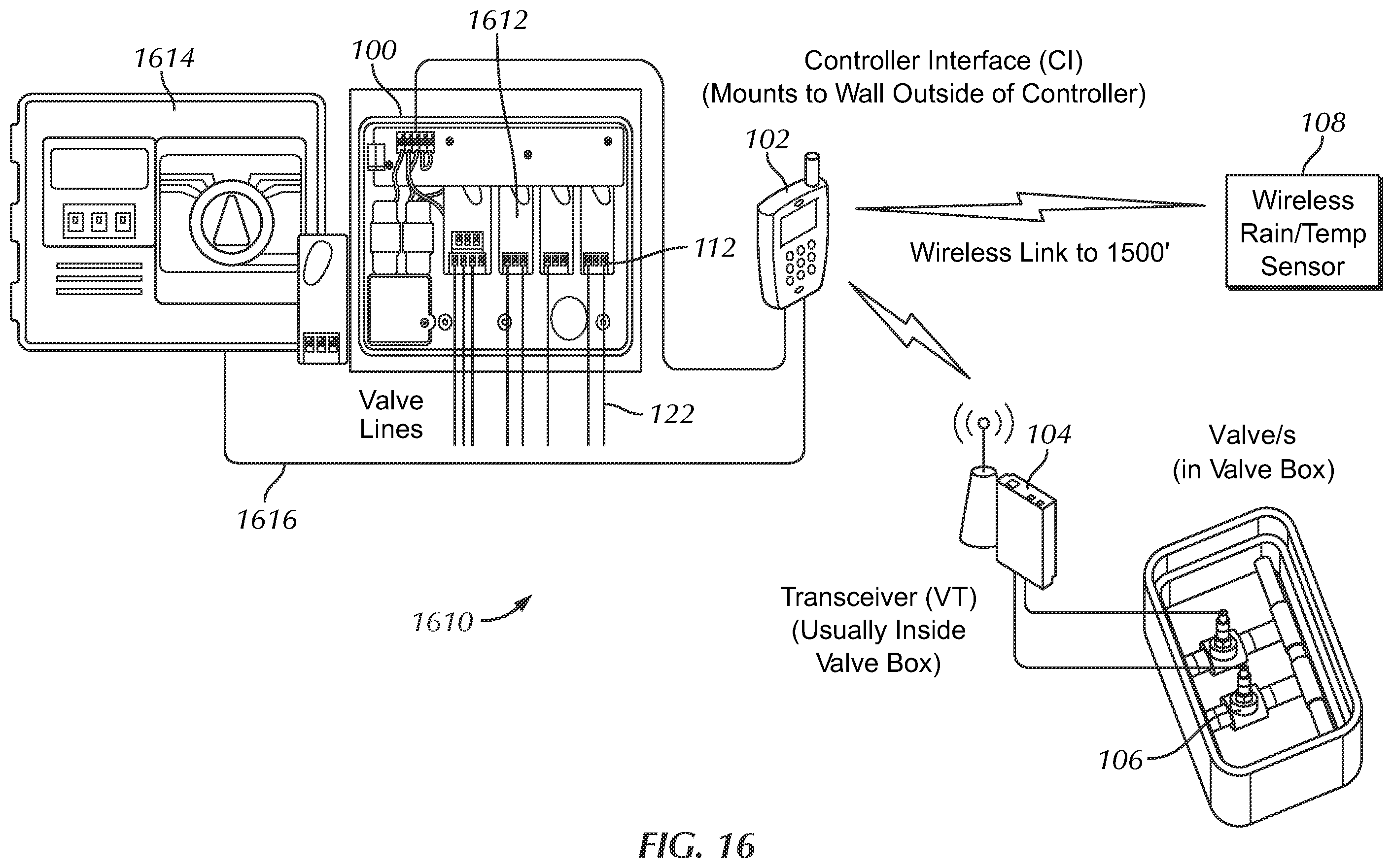 Patent US12137639 Figure 19 – Wireless irrigation control