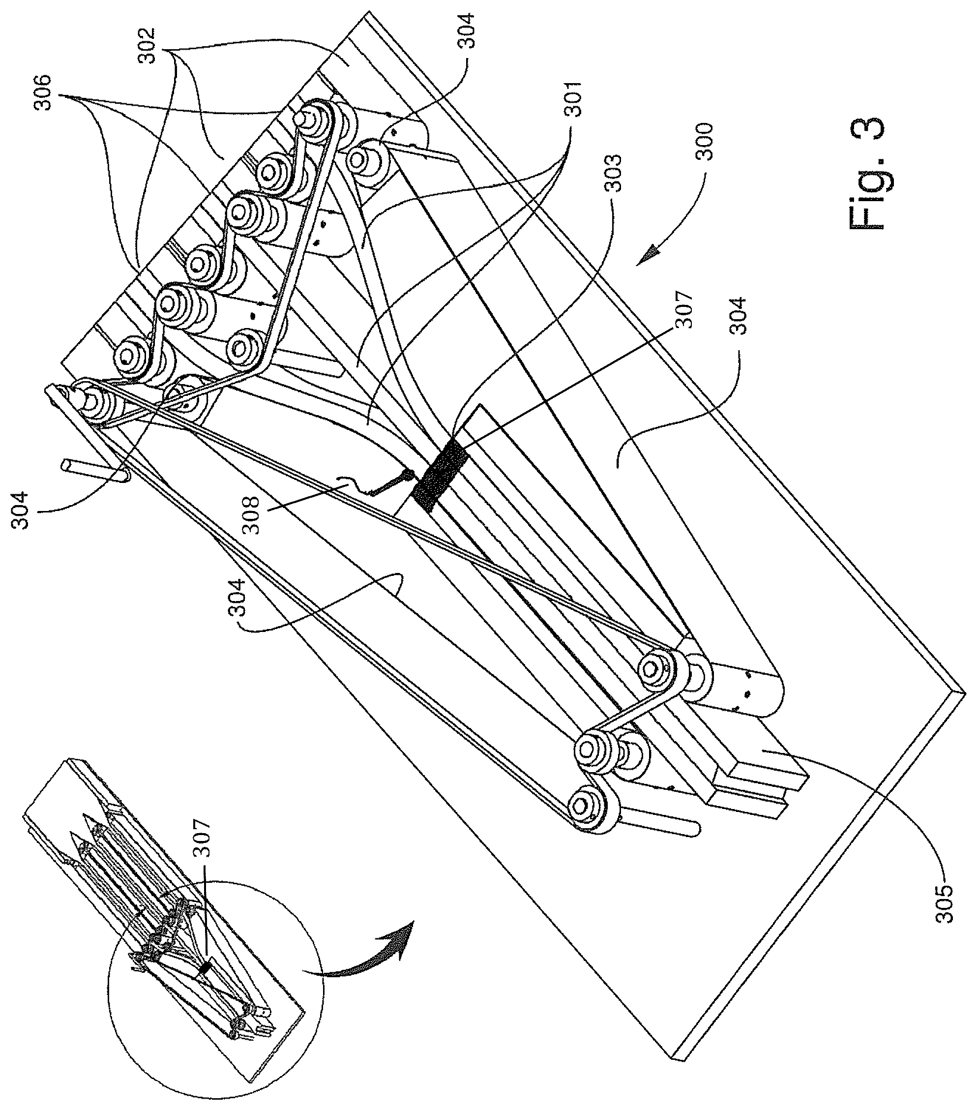 Patent US12137665 Figure 4 – Method and device for laminating layers of cheese