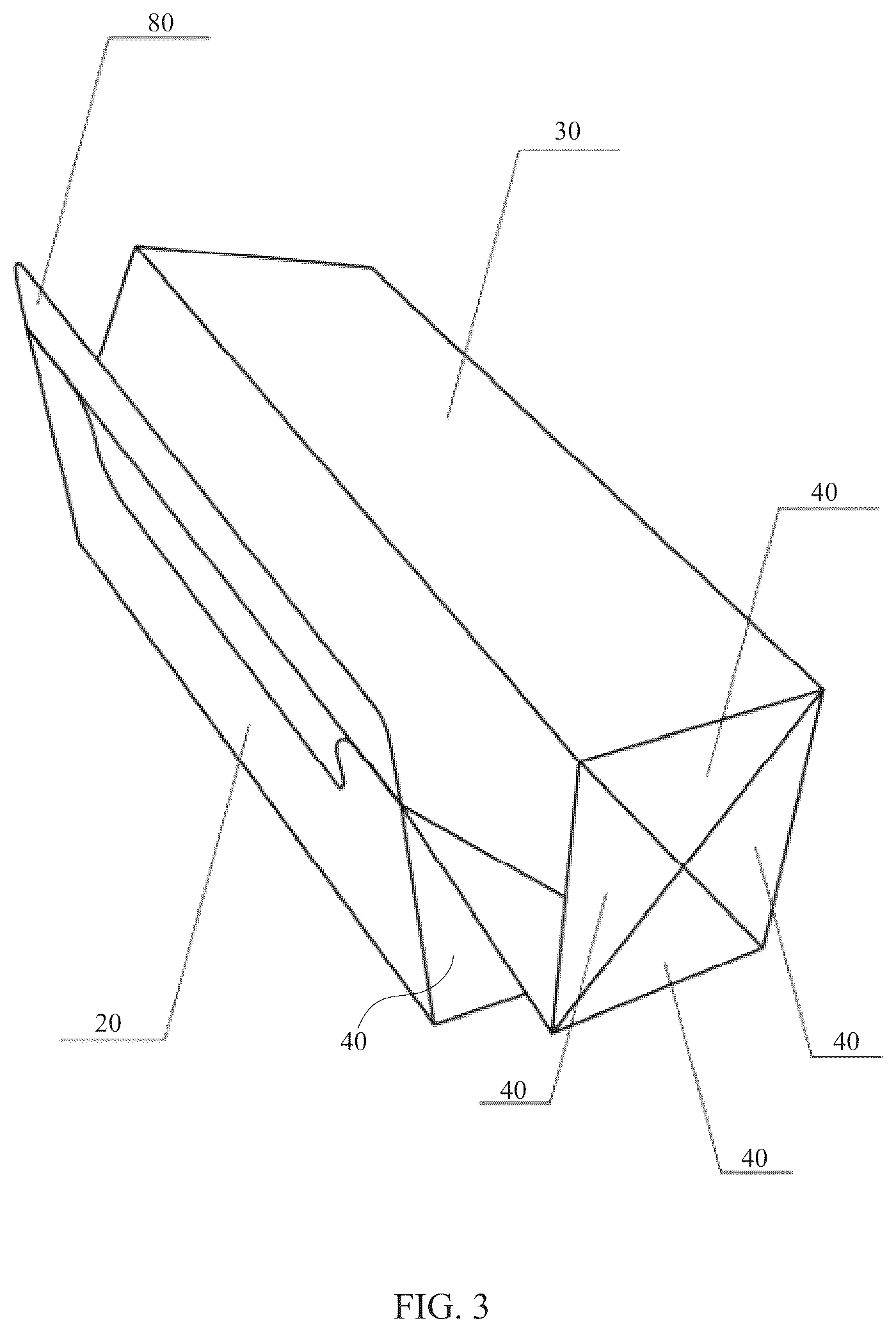 Patent US12137667 Figure 3 – Foldable litter box and litter box with variable volume