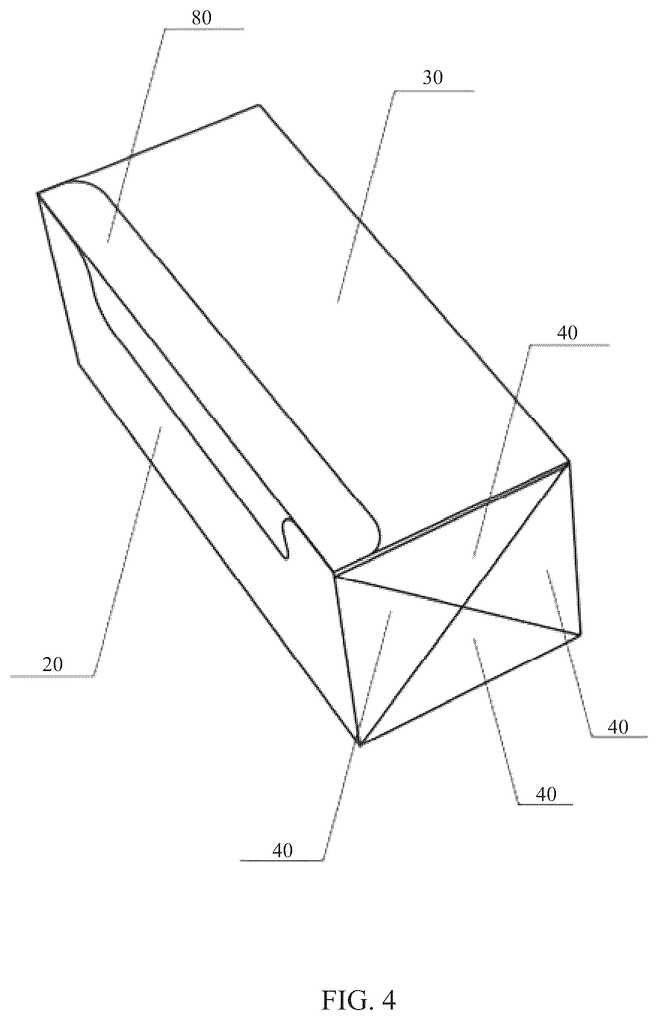 Patent US12137667 Figure 4 – Foldable litter box and litter box with variable volume