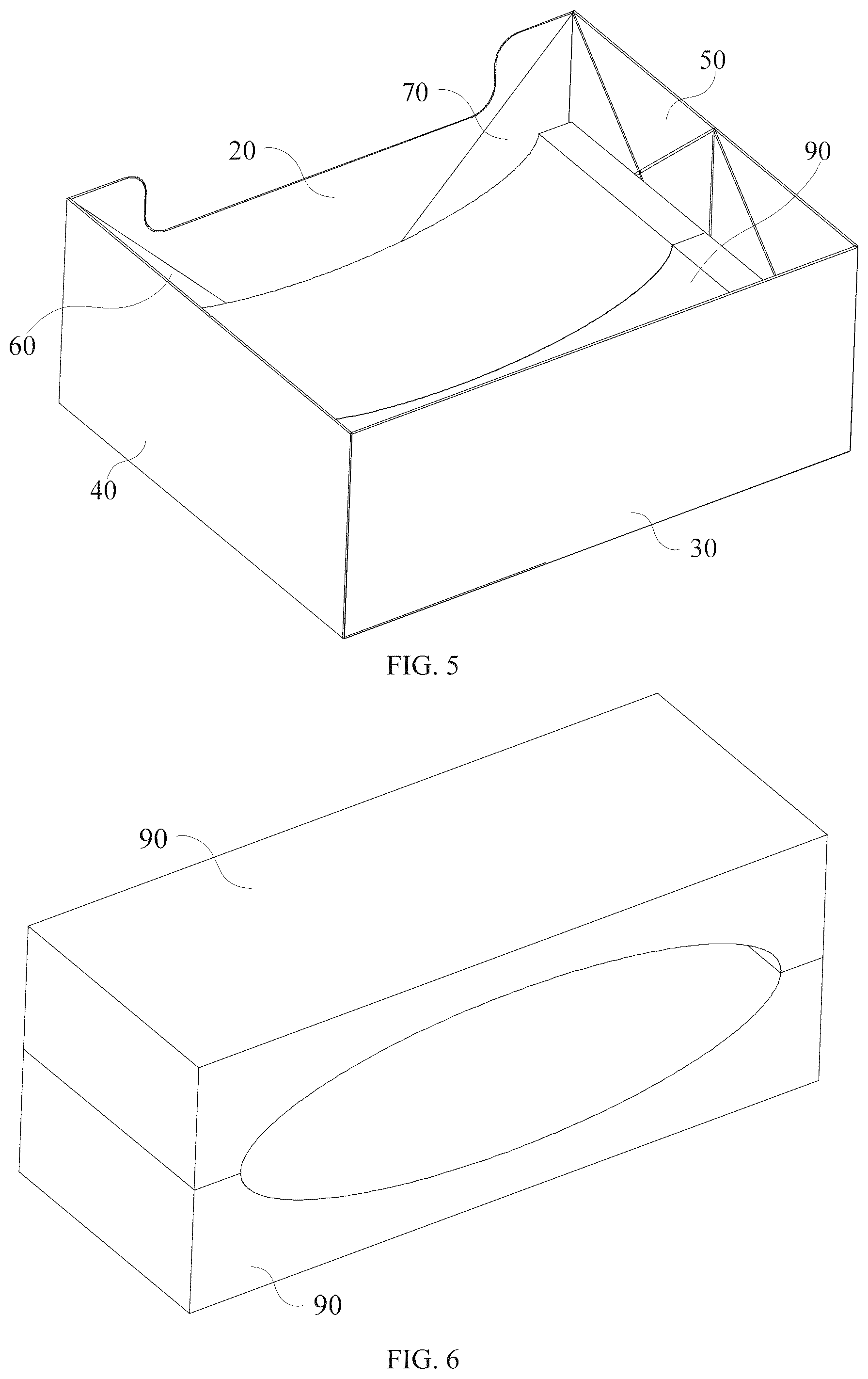 Patent US12137667 Figure 5 – Foldable litter box and litter box with variable volume