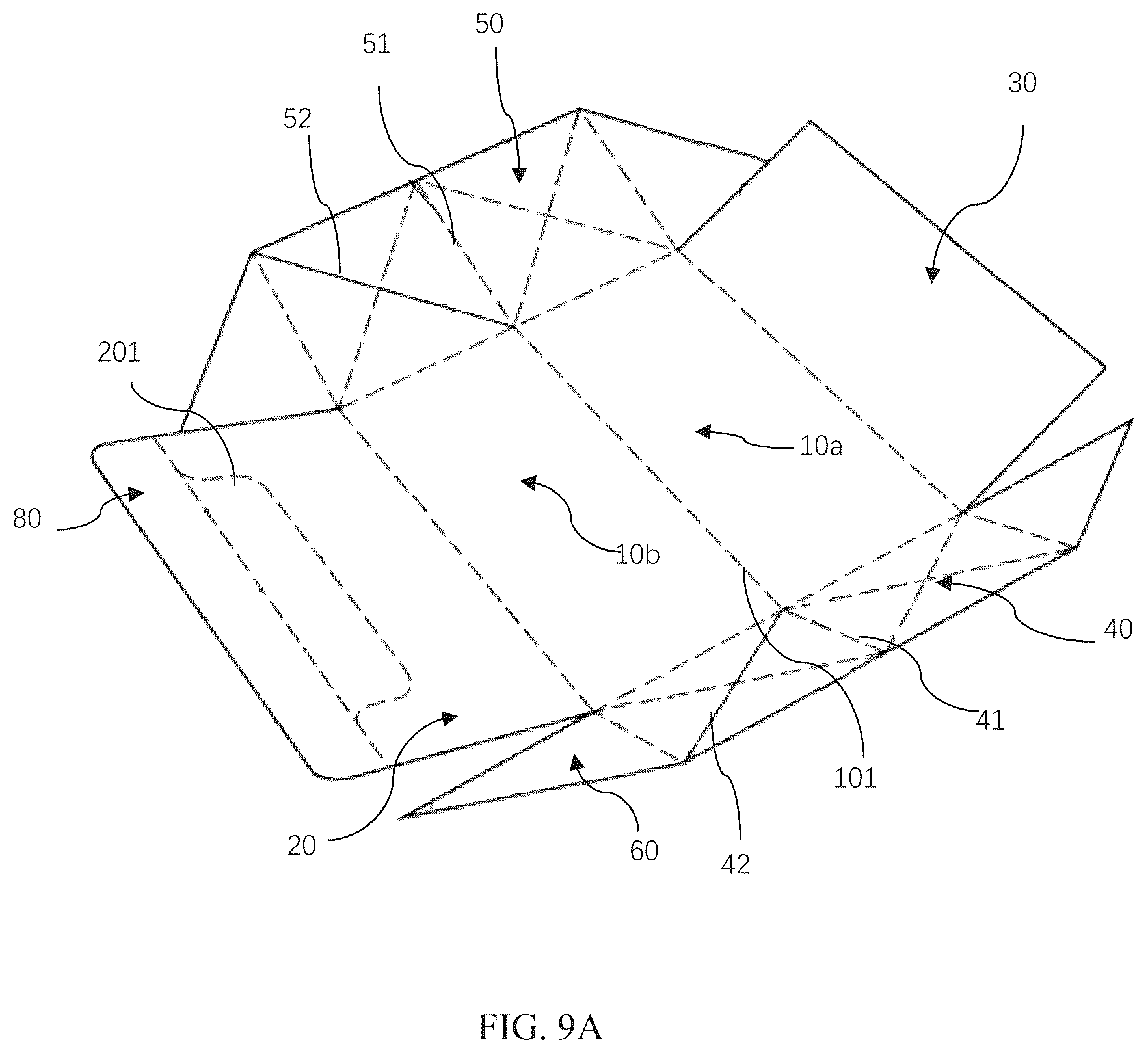 Patent US12137667 Figure 7 – Foldable litter box and litter box with variable volume