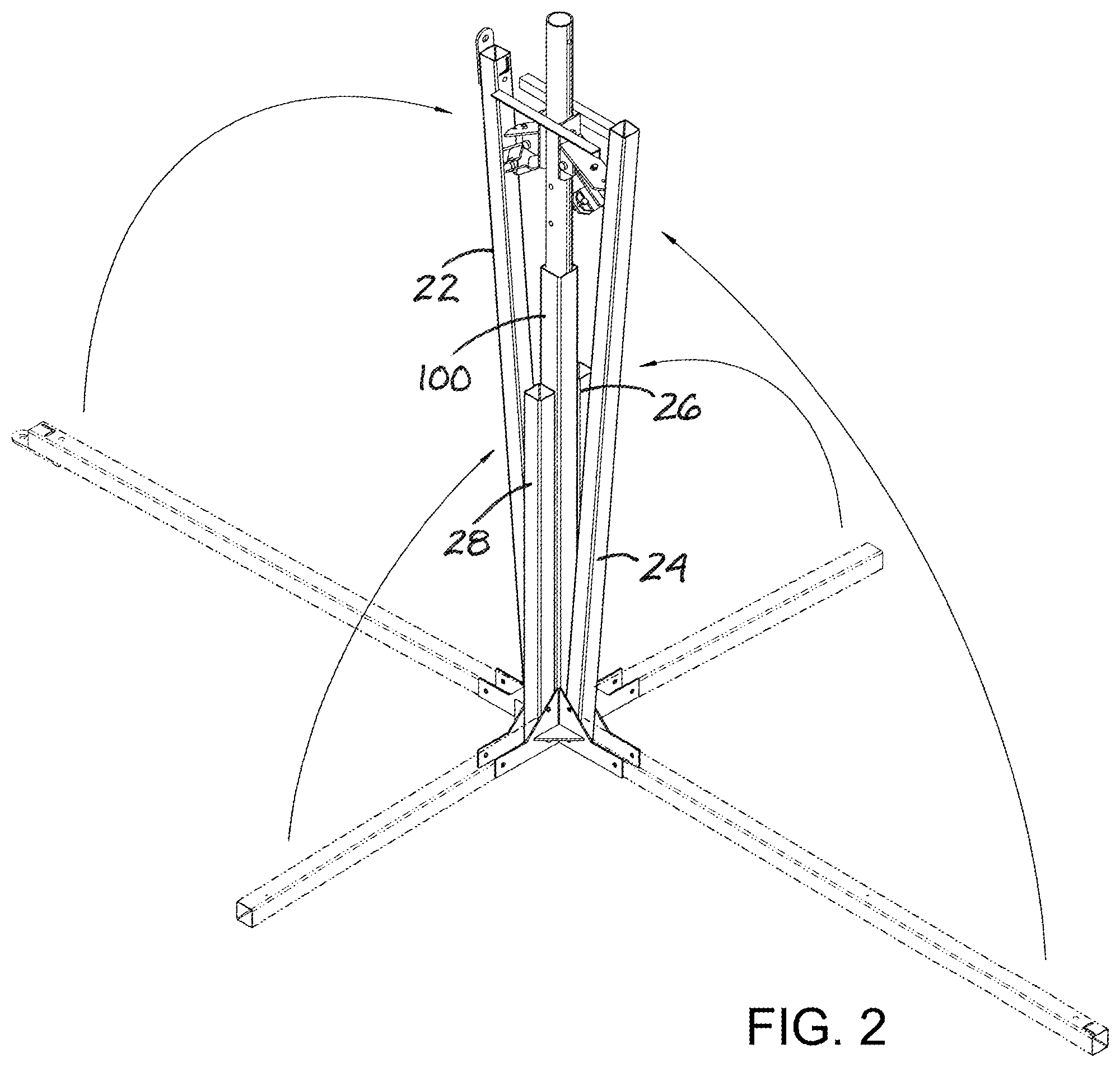 Patent US12137669 Figure 2 – Livestock oiling apparatus with highly compact configuration