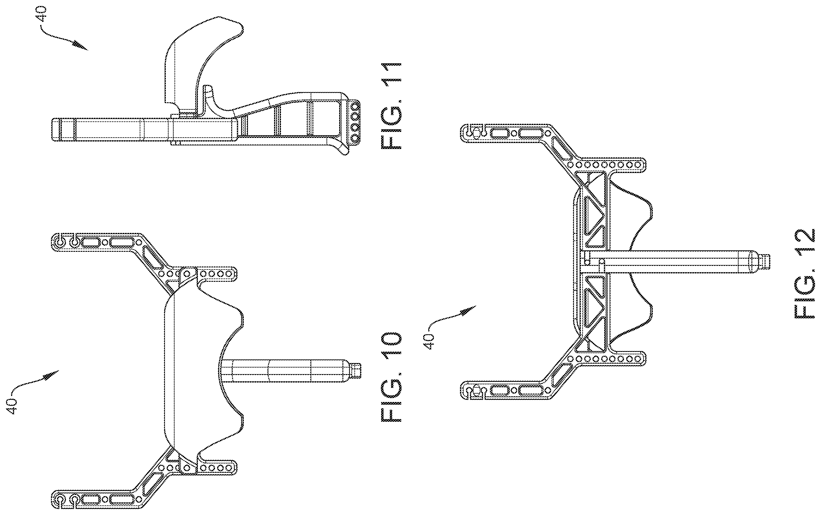 Patent US12137670 Figure 6 – Dog bone shaped projectile and slingshot