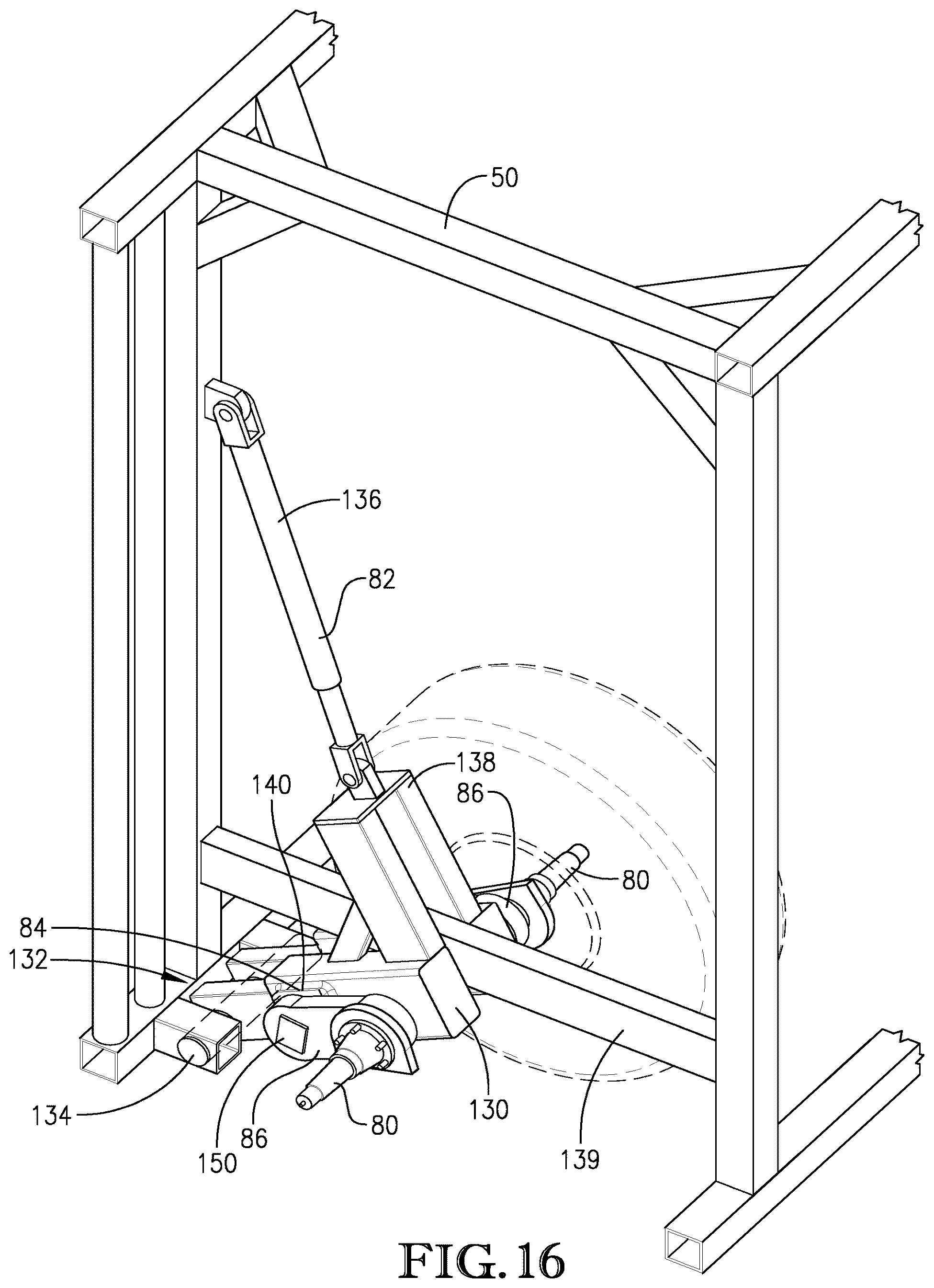 Patent US12137672 Figure 15 – Frame for portable panel assembly