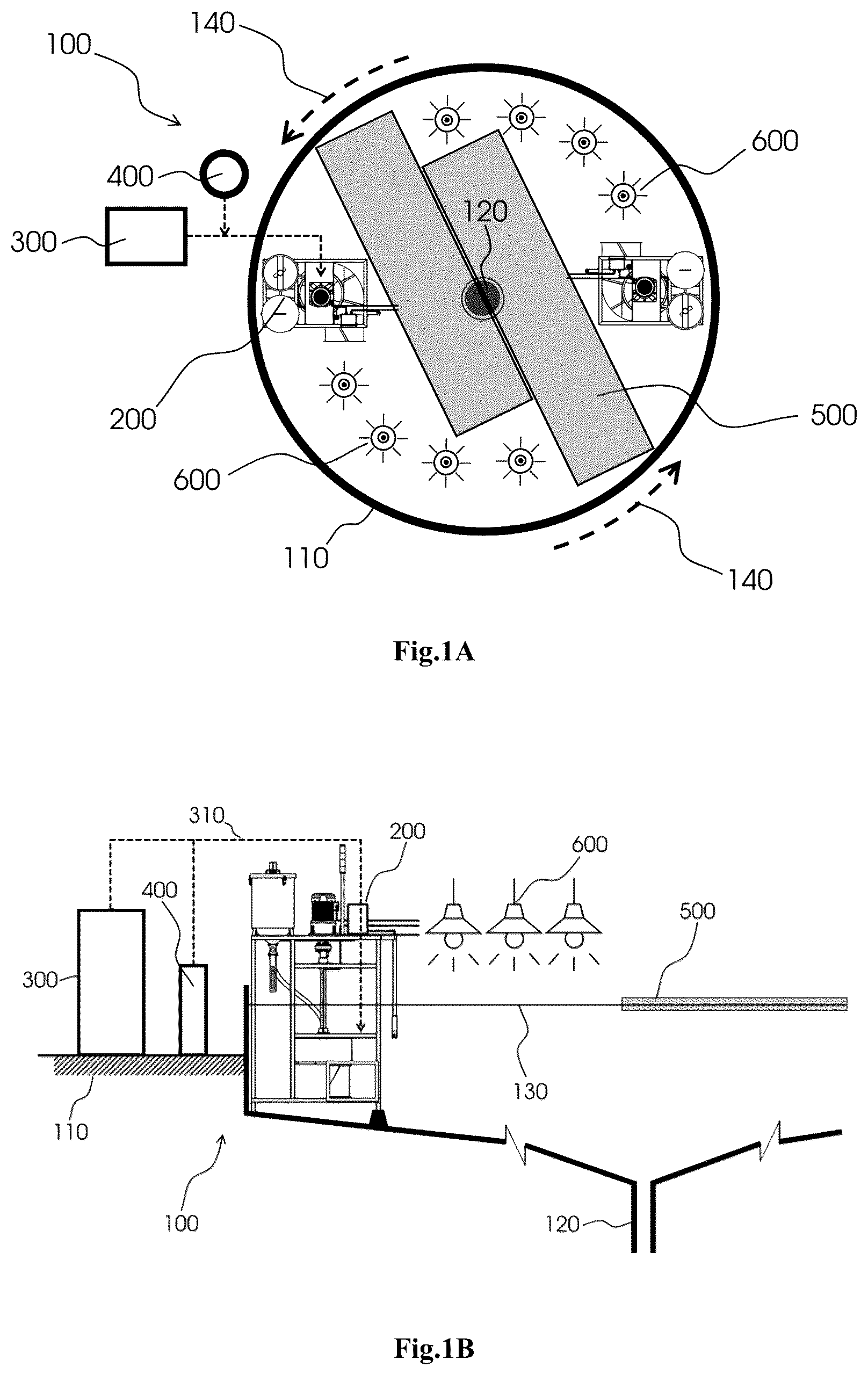 Patent US12137673 — Multi-function device used for intensive shrimp farming and intensive shrimp farming system using this device — Figure 1