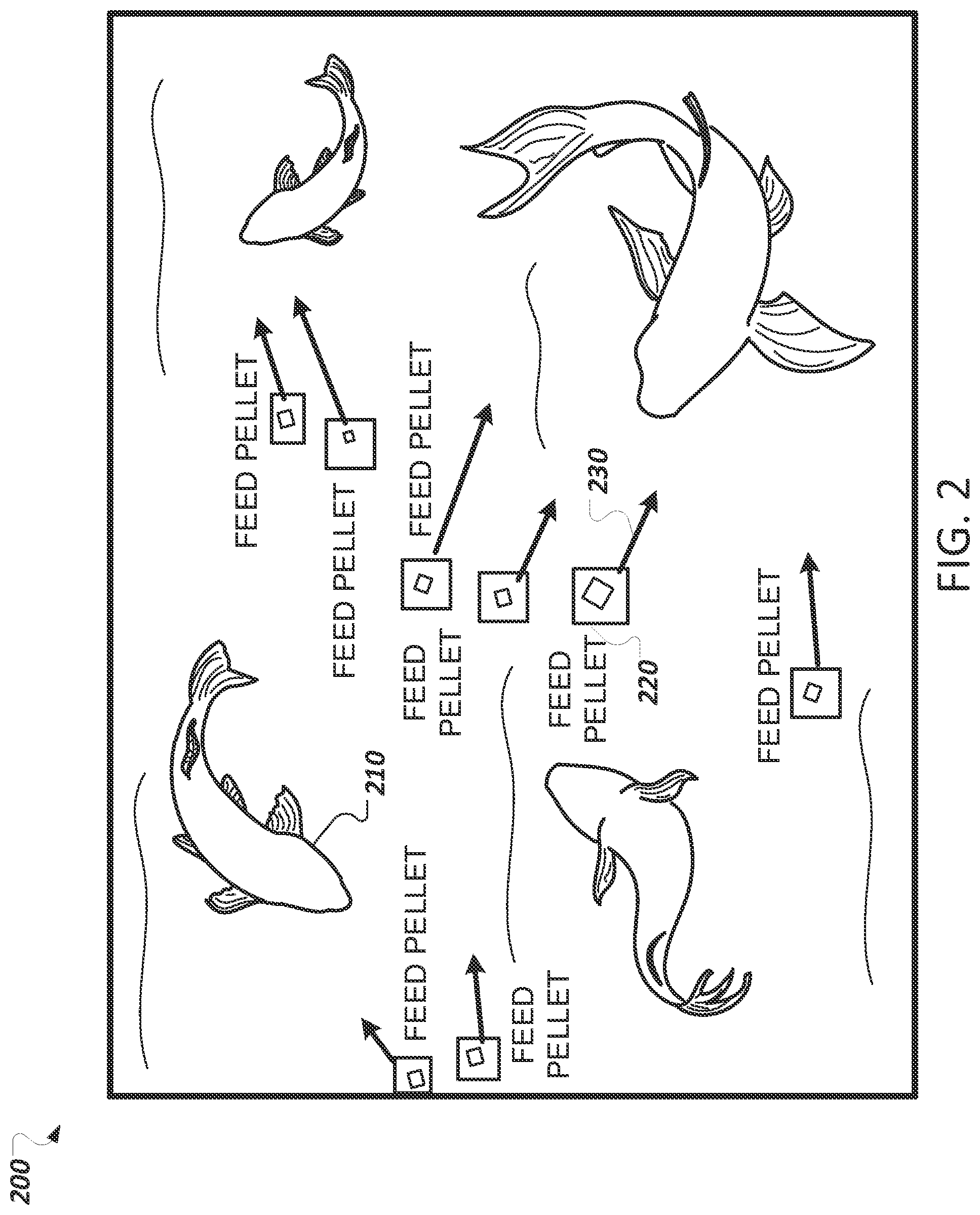 Patent US12137674 Figure 2 – Underwater feed movement detection