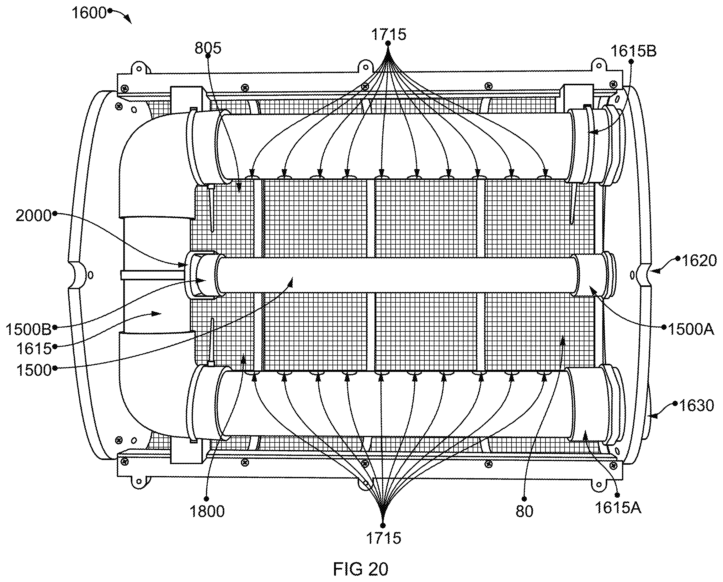 Patent US12137676 Figure 19 – Self-cleaning pre-filter for a water circulation pump