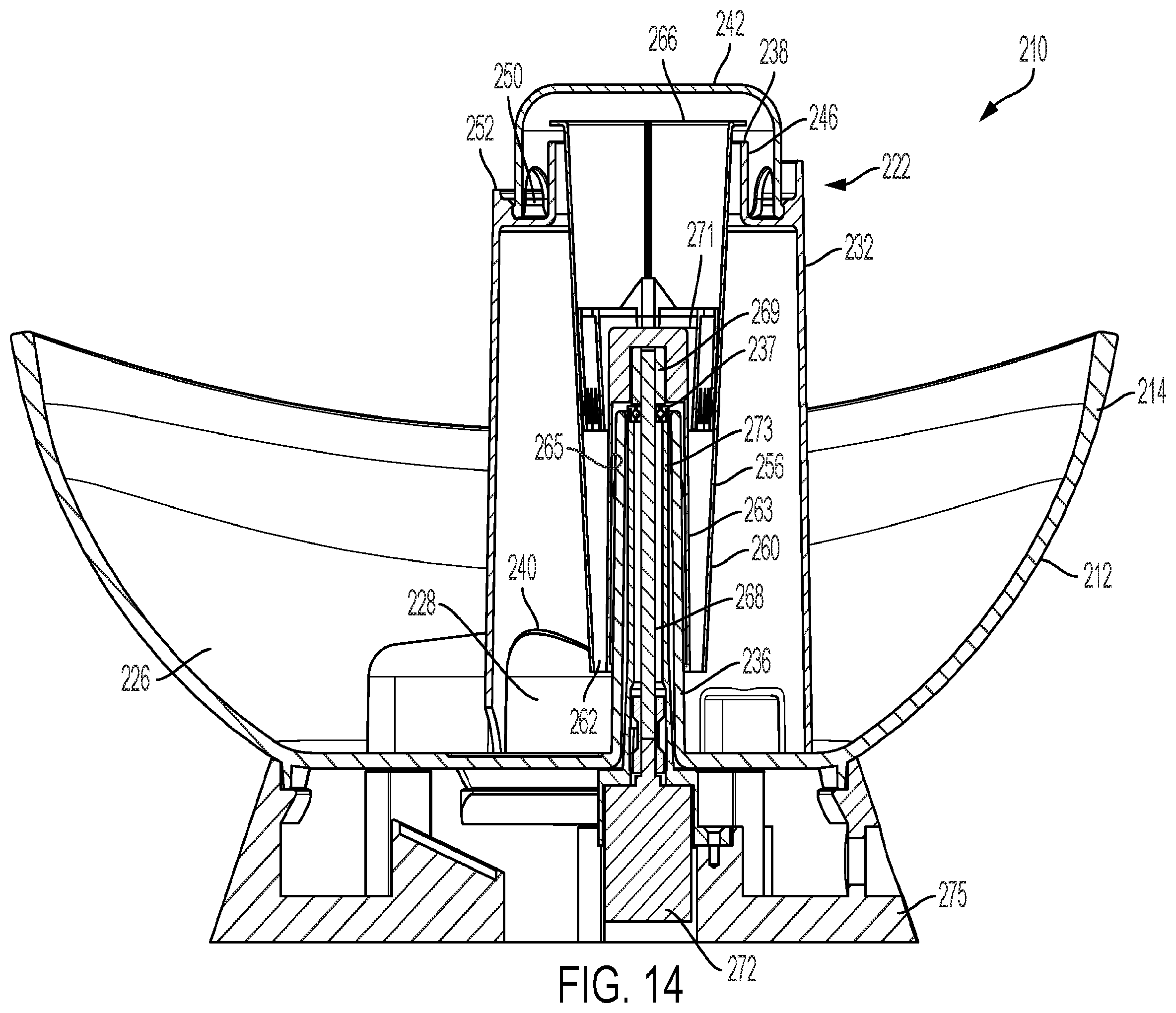 Patent US12137677 Figure 7 – Centrifugal pump pet water fountain
