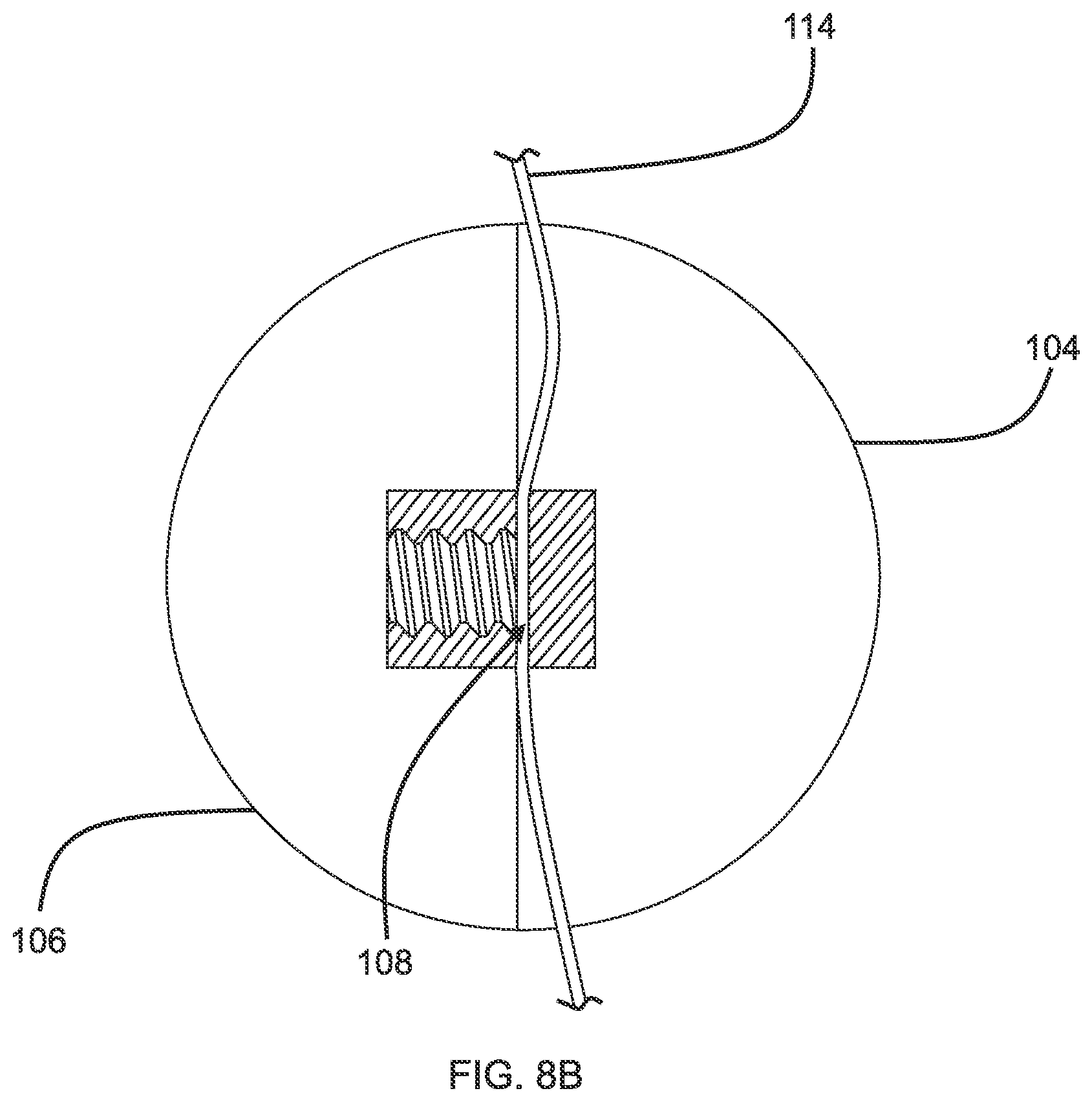 Patent US12137678 Figure 9 – Indicator with internal attachment mechanism