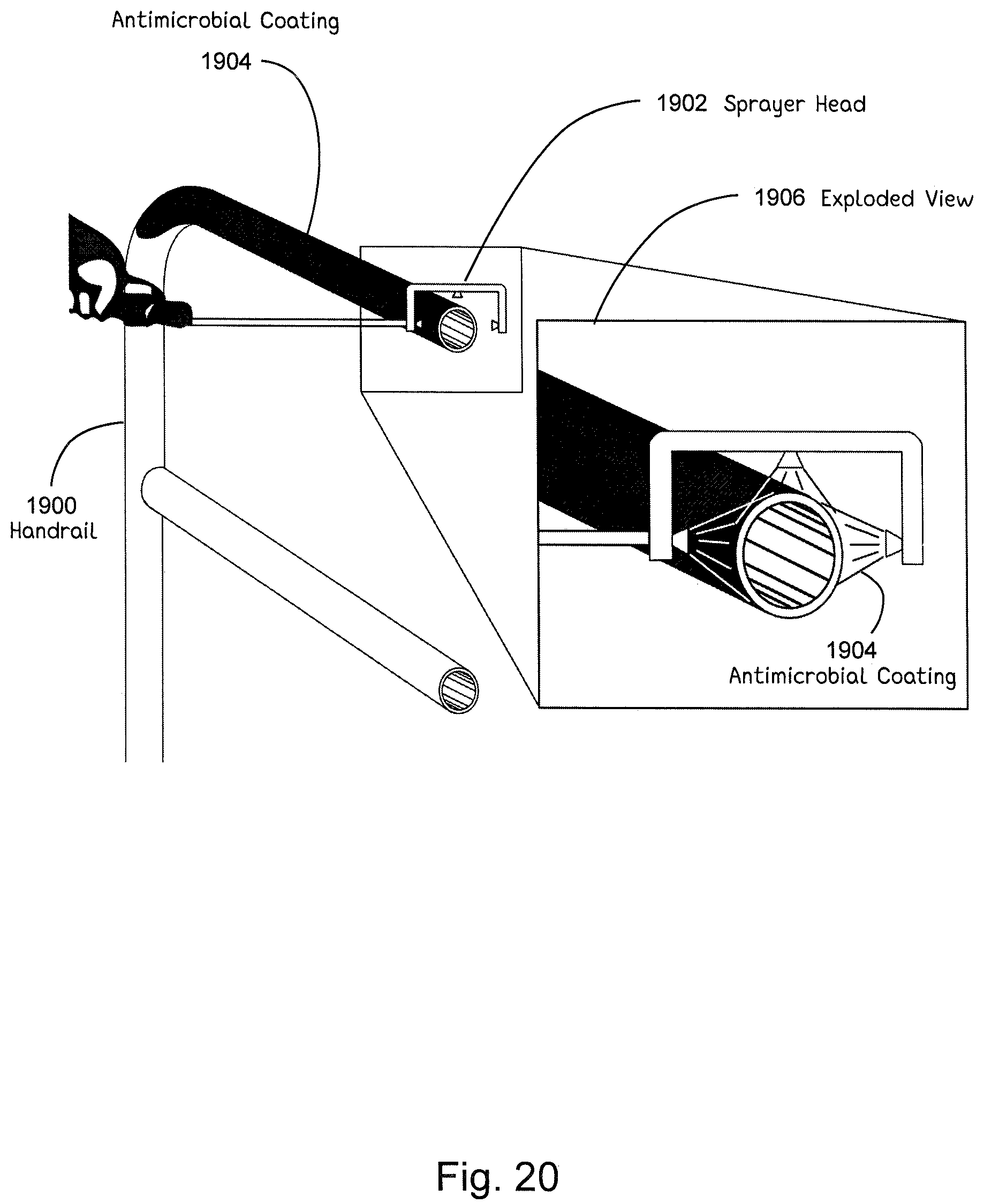 Patent US12137685 Figure 20 – Antimicrobial laminates and coatings indicating efficacy