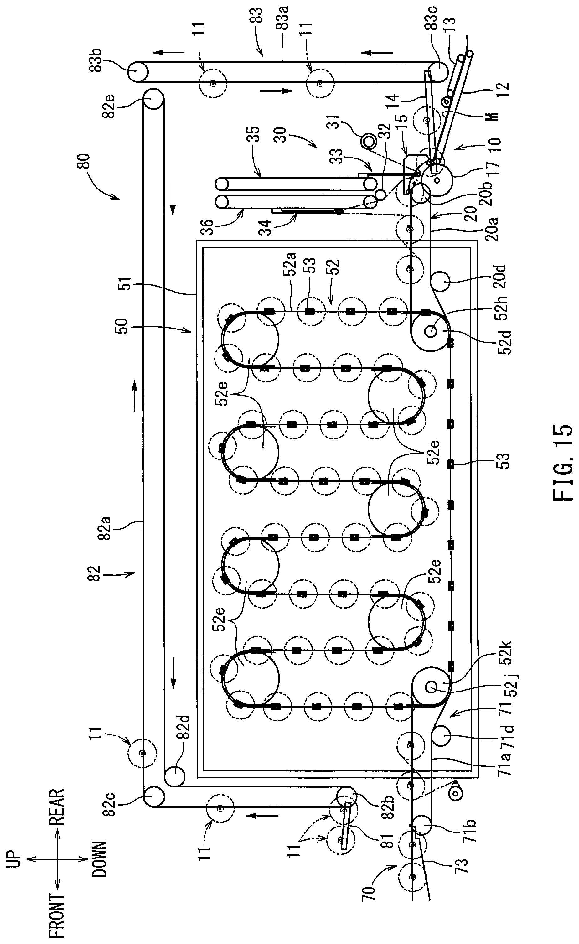 Patent US12137693 Figure 13 – Method and machine for aging a noodle strip