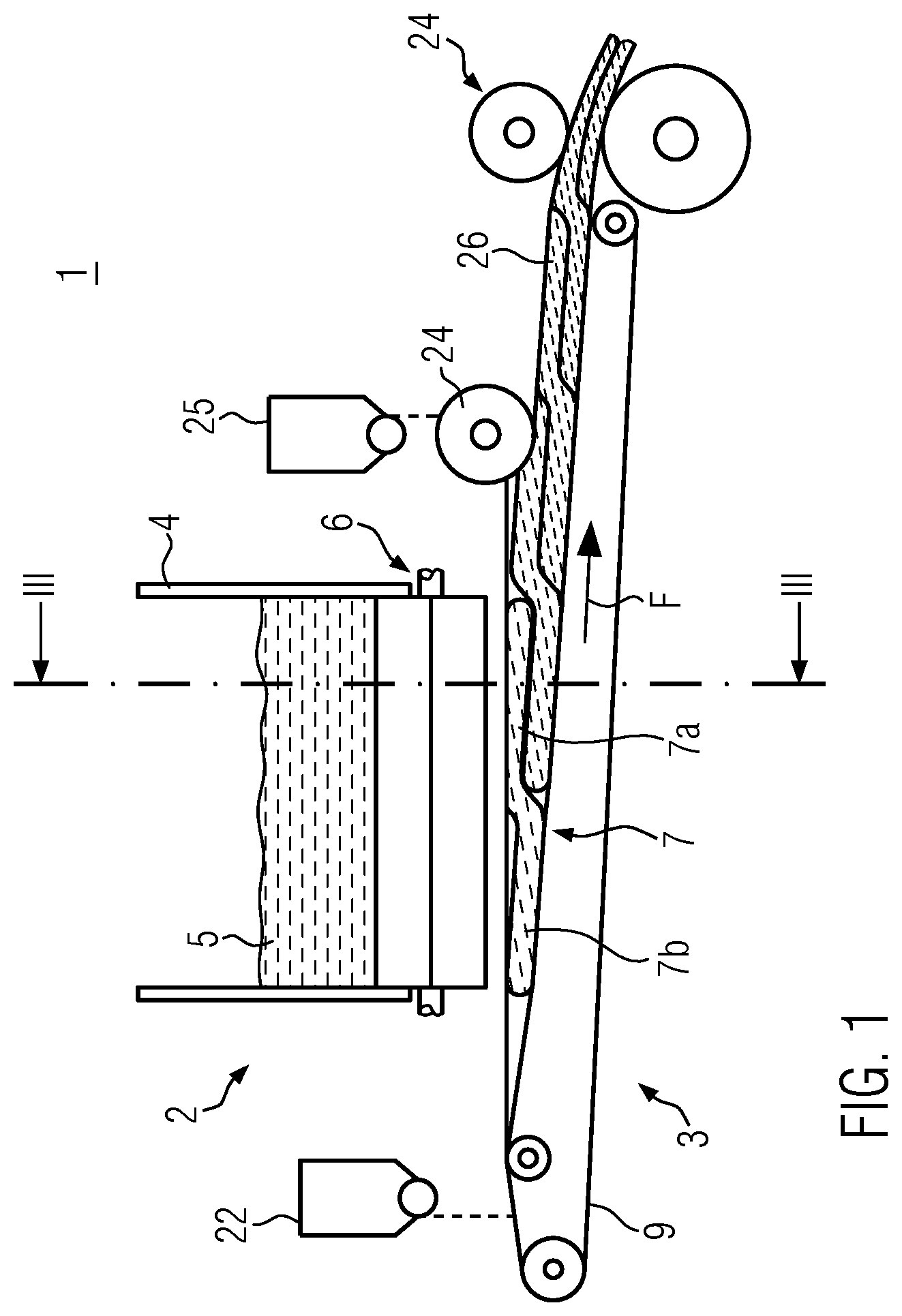 Patent US12137694 — Dough portioning device — Figure 1