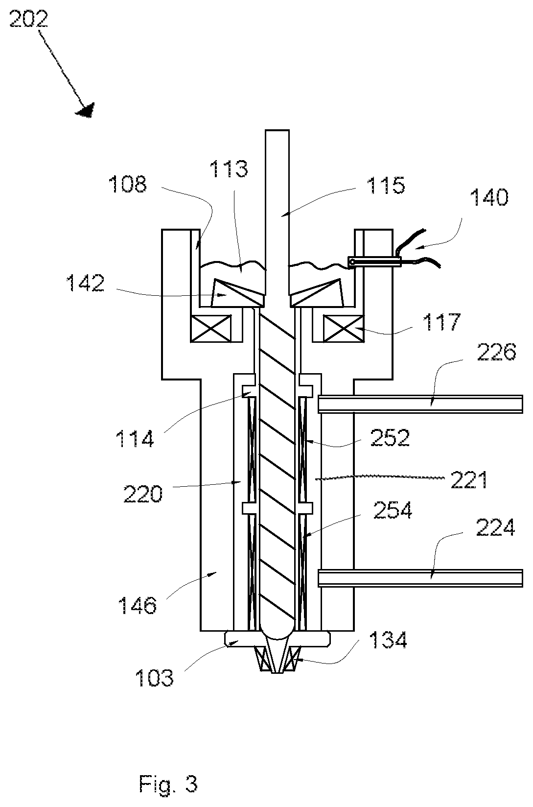 Patent US12137702 Figure 3 – Print head for printing a food product layer-by-layer and a system comprising a print head