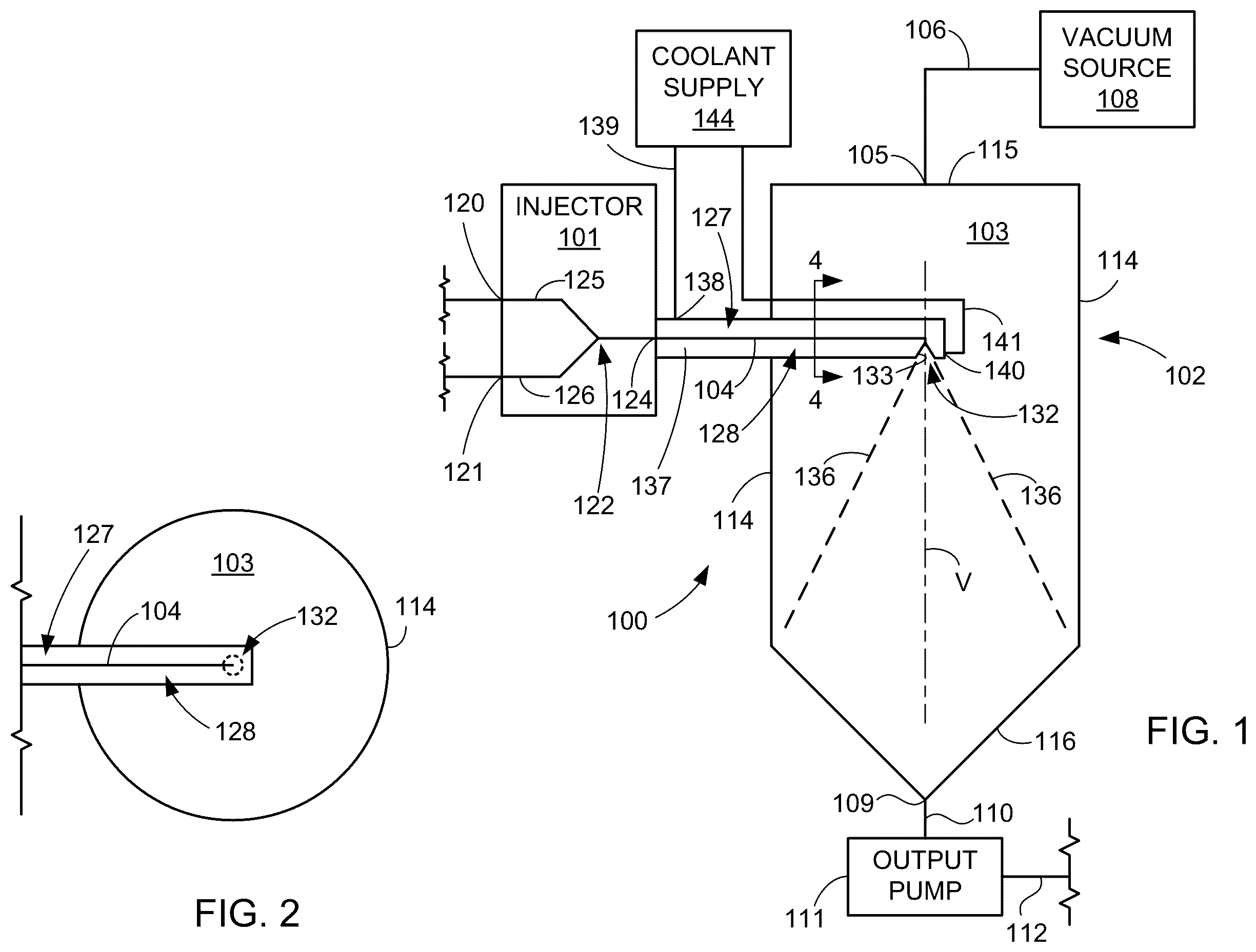 Patent US12137714 Figure 1 – Systems and methods for receiving the output of a direct steam injector