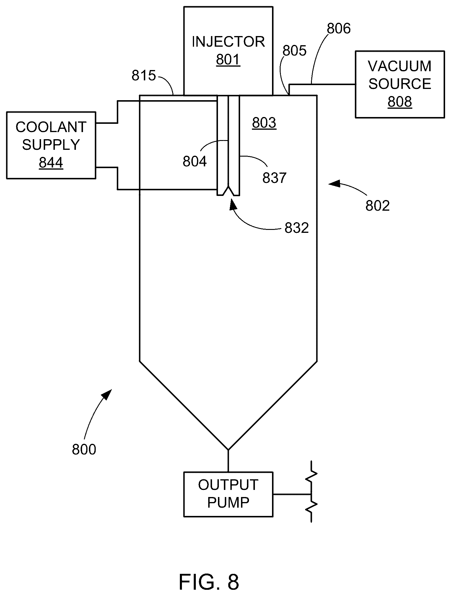 Patent US12137714 Figure 5 – Systems and methods for receiving the output of a direct steam injector