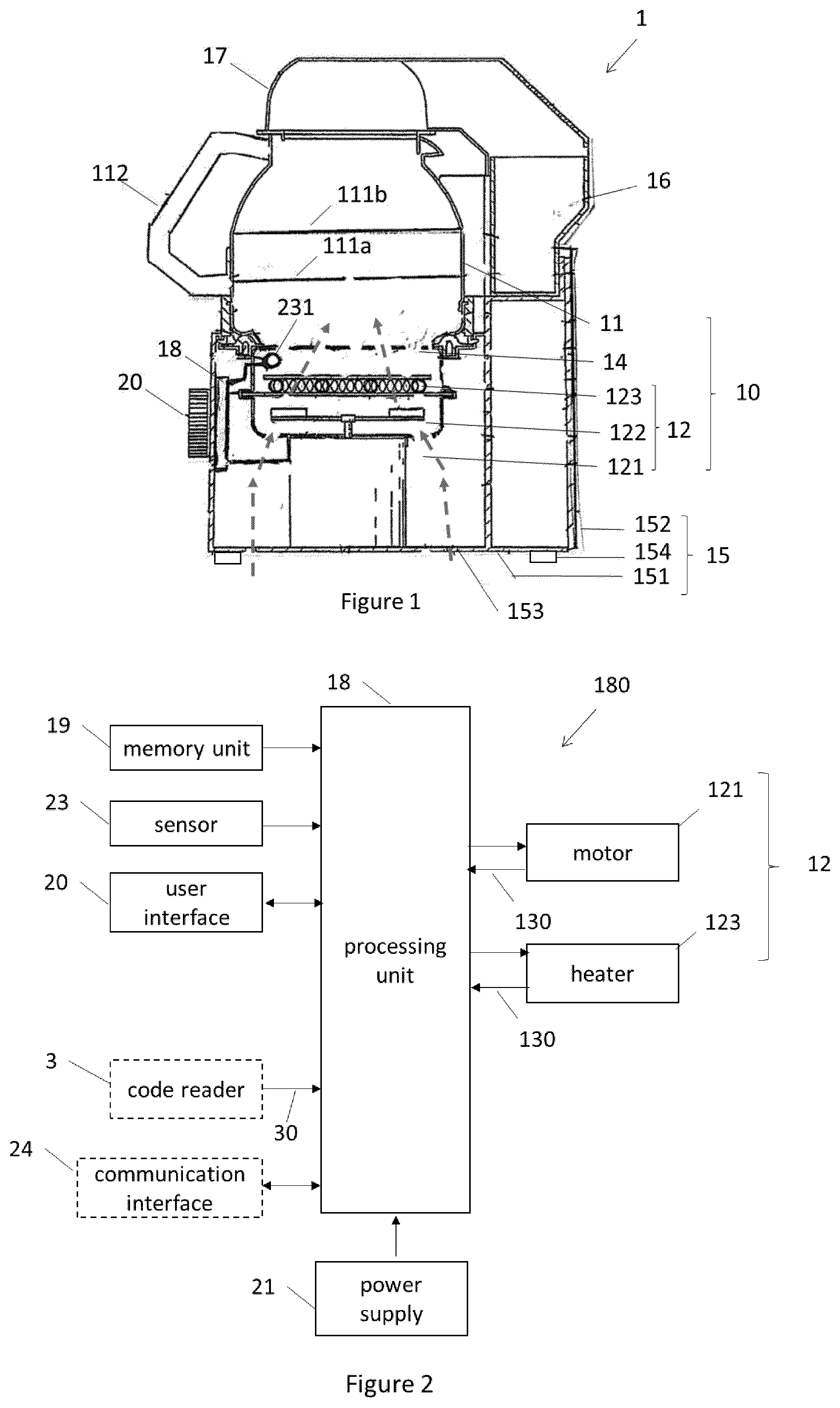 Patent US12137720 Figure 1 – Method for roasting coffee beans