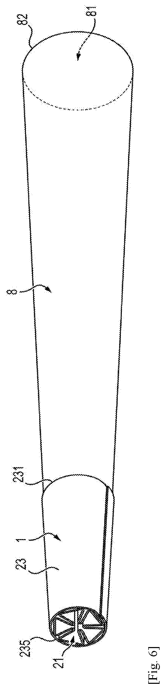 Patent US12137728 Figure 6 – Cardboard filter for cigarettes, cigarette and manufacturing method thereof