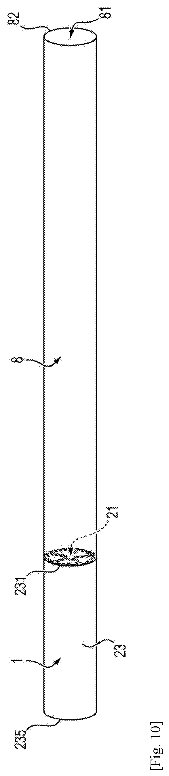 Patent US12137728 Figure 10 – Cardboard filter for cigarettes, cigarette and manufacturing method thereof