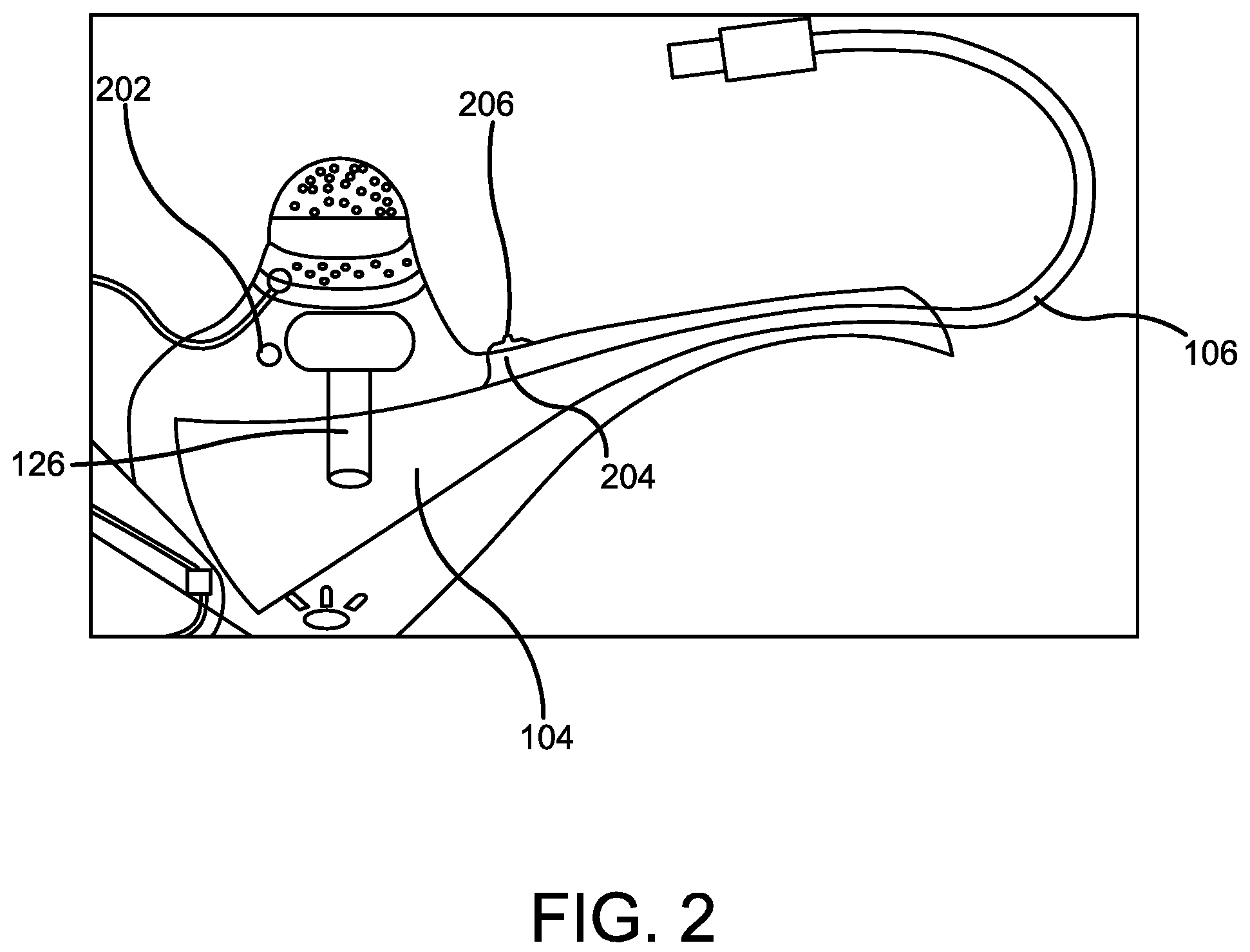 Patent US12137732 Figure 2 – Remote powered hookah system