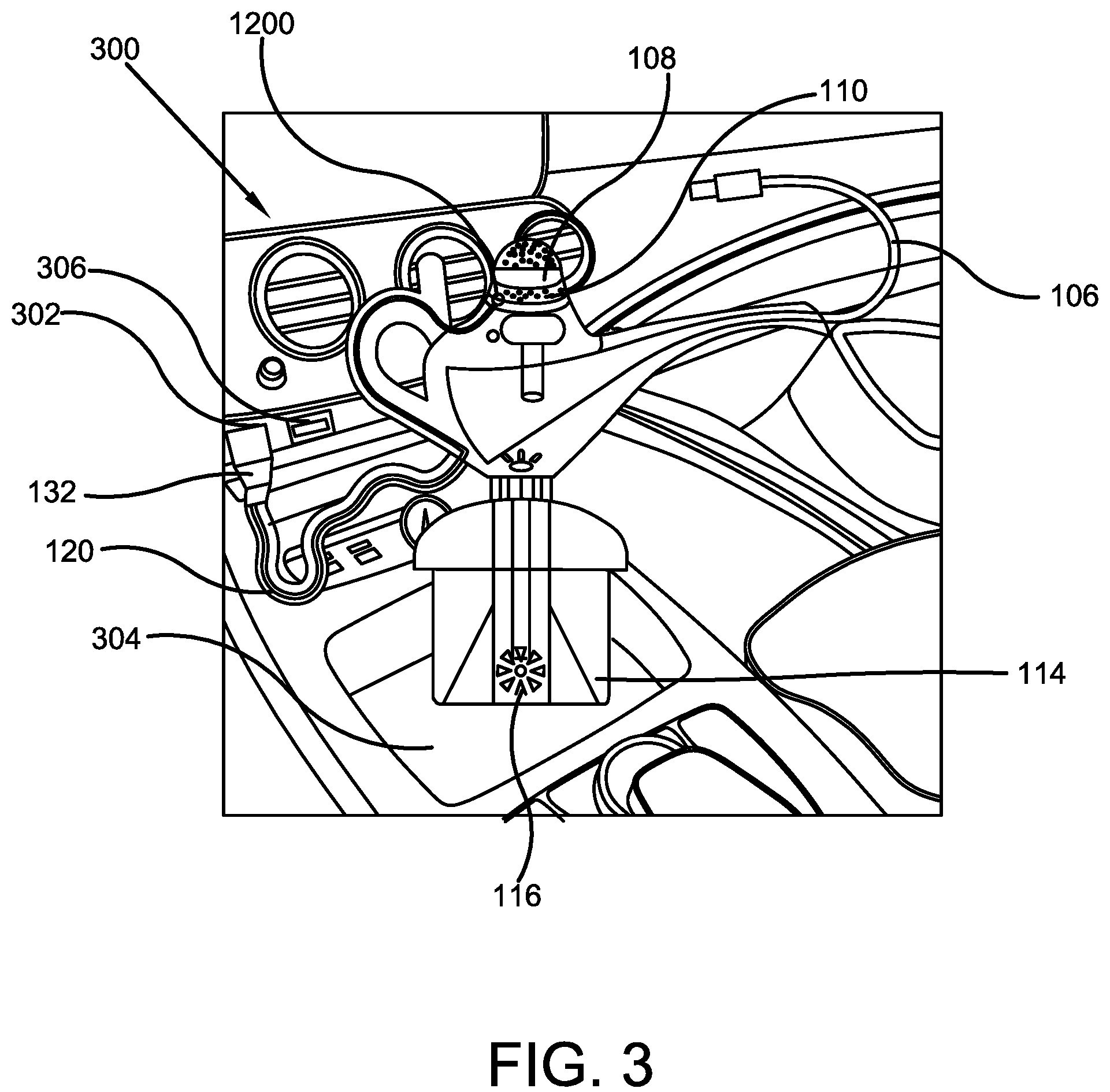 Patent US12137732 Figure 3 – Remote powered hookah system