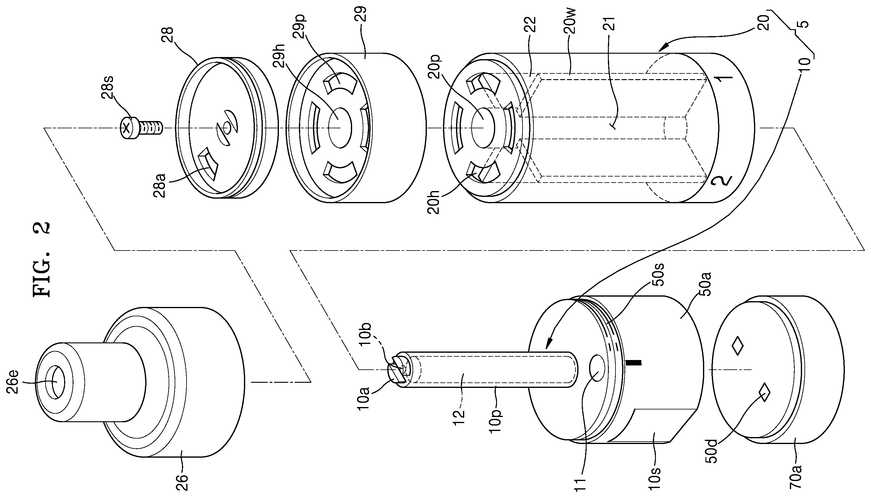 Patent US12137735 Figure 2 – Aerosol delivering device and aerosol generating device including the same