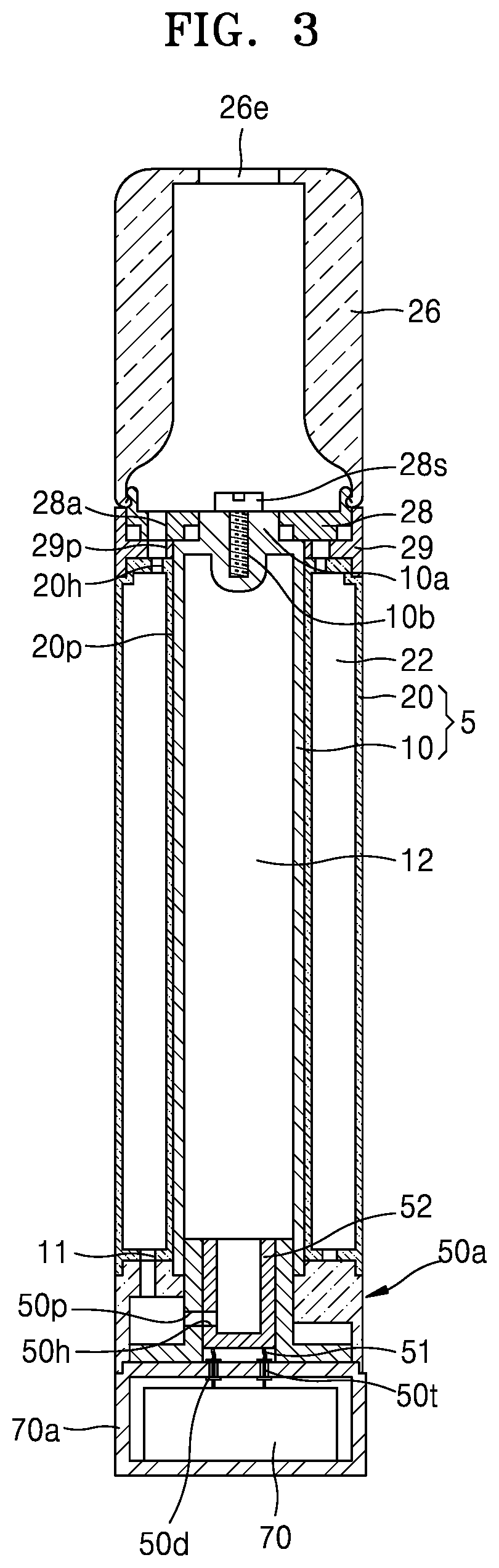Patent US12137735 Figure 3 – Aerosol delivering device and aerosol generating device including the same